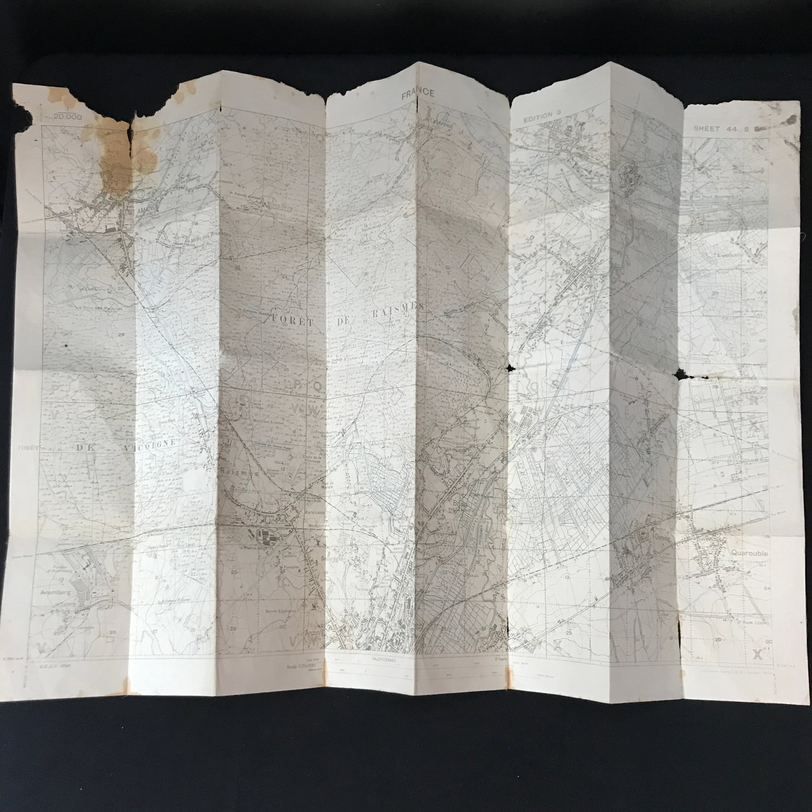 AUTHENTIC WORLD WAR 1 MAP - 2