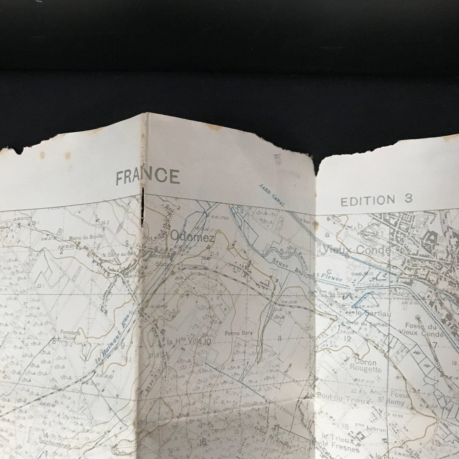 AUTHENTIC WORLD WAR 1 MAP - 3