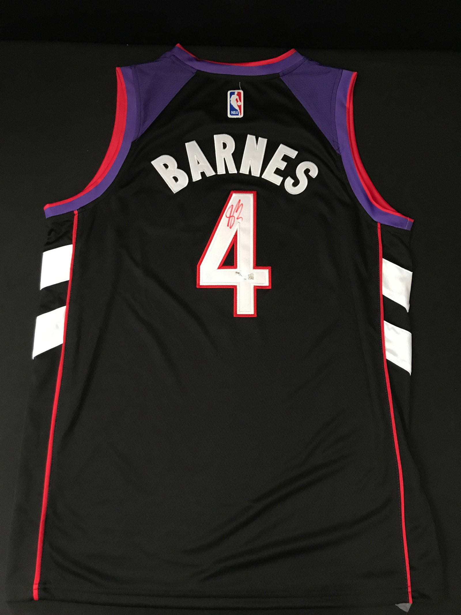 SCOTTIE BARNES SIGNED TORONTO RAPTORS CUSTOM JERSEY - ACE COA: Prices are in Canadian dollars