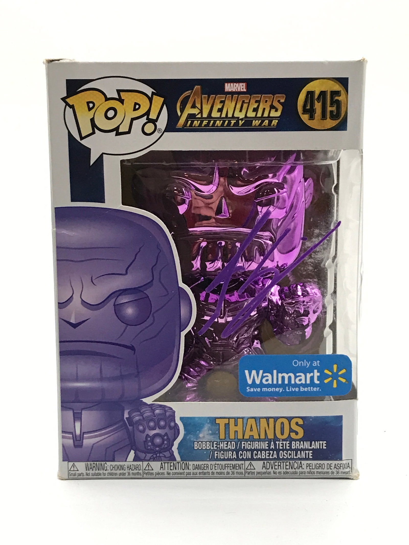 JOSH BROLIN SIGNED THANOS FUNKO POP -HOLLYWOOD COA: Prices are in Canadian dollars