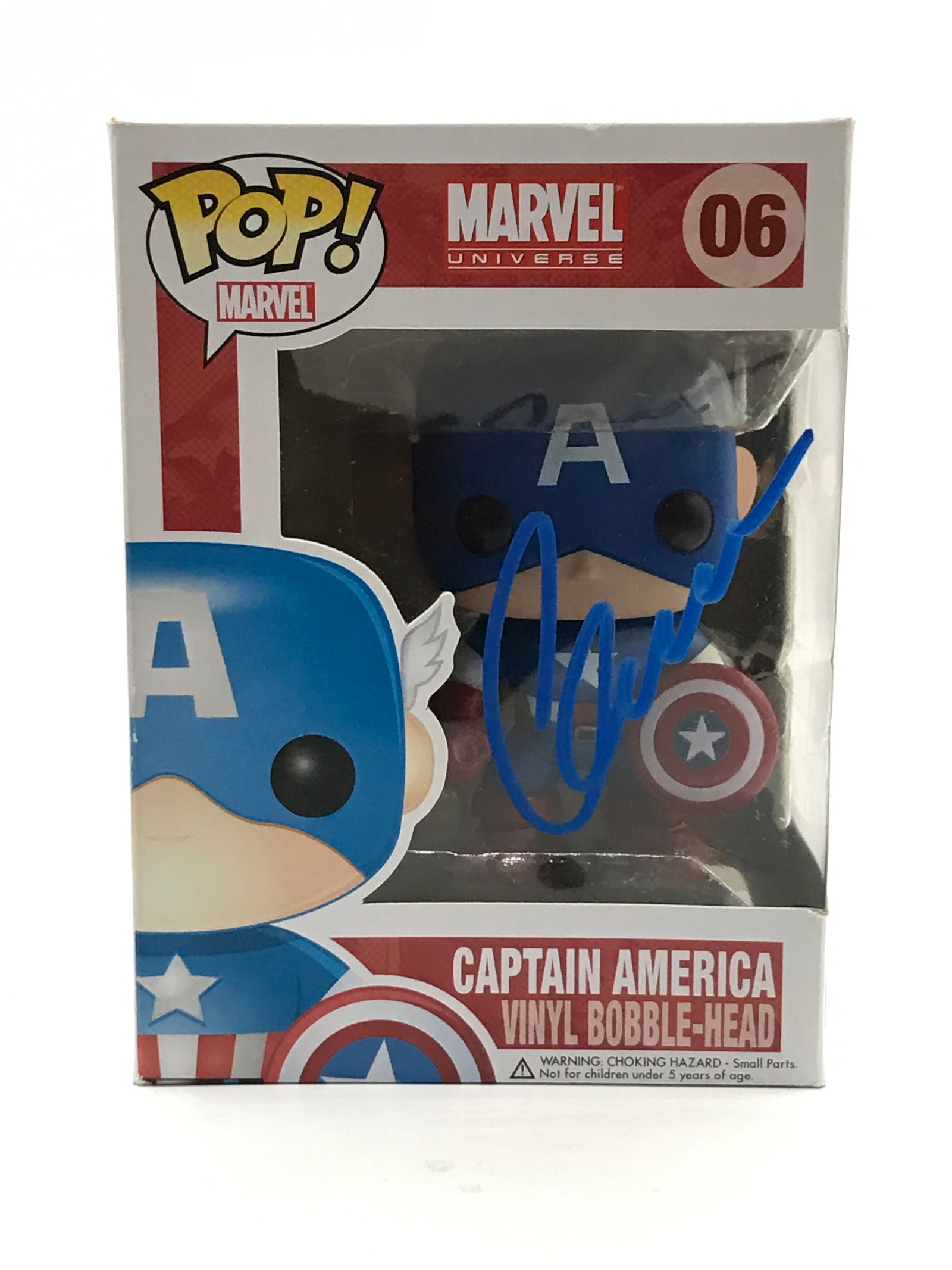 CHRIS EVANS SIGNED CAPTAIN AMERICA FUNKO POP - WWOC COA: Prices are in Canadian dollars