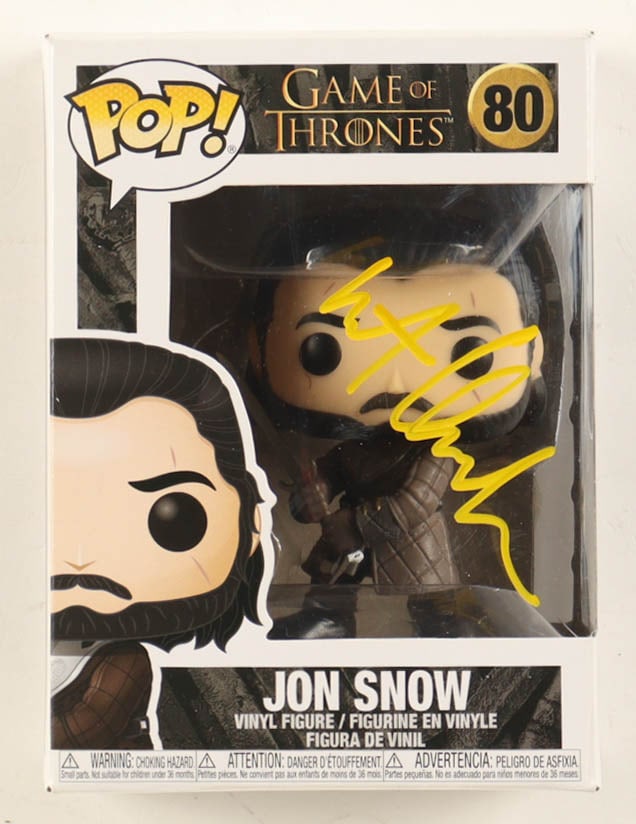 KIT HARRINGTON SIGNED JON SNOW GAME OF THRONES FUNKO POP - PSA COA: Prices are in Canadian dollars