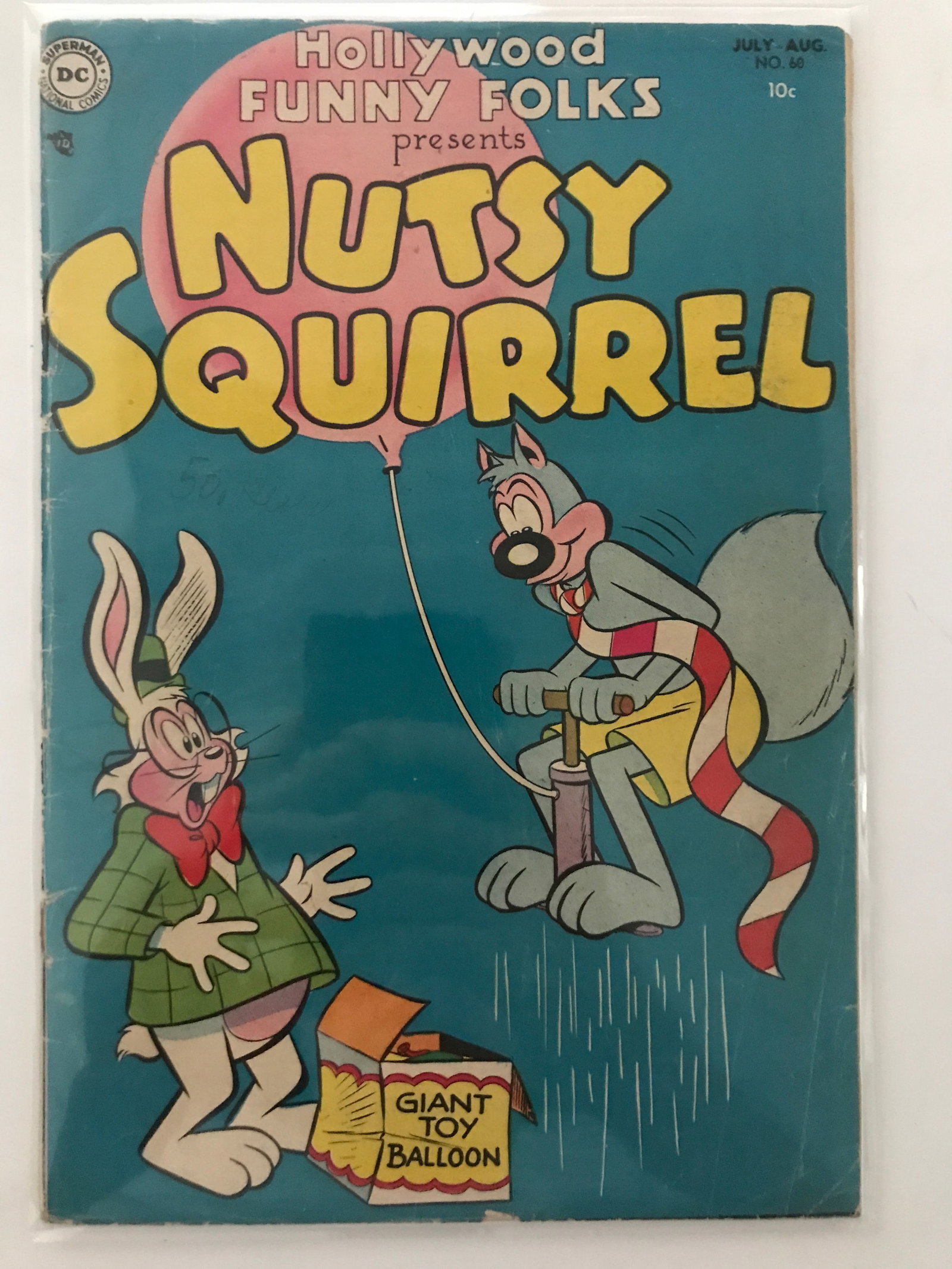 HOLLYWOOD FUNNY FOLKS PRESENTS NUTSY SQUIRREL #60 - DC COMICS: Prices are in Canadian dollars