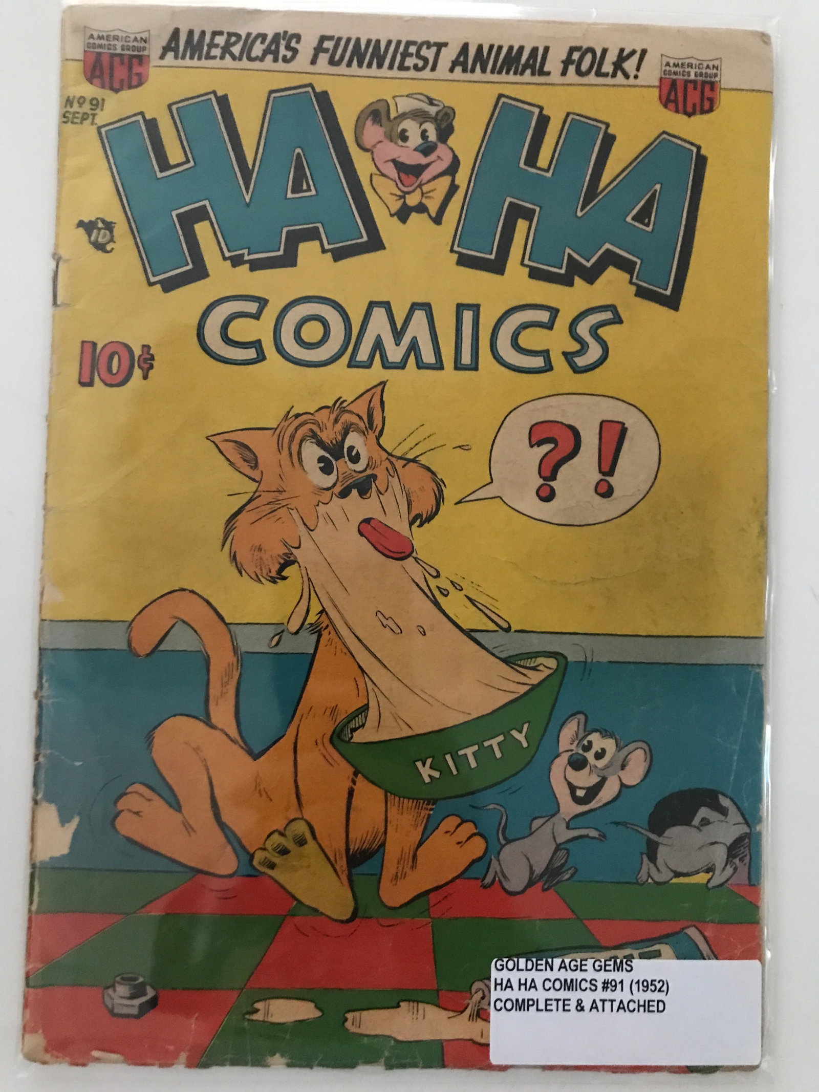 HA HA COMICS #91 - ACG: Prices are in Canadian dollars