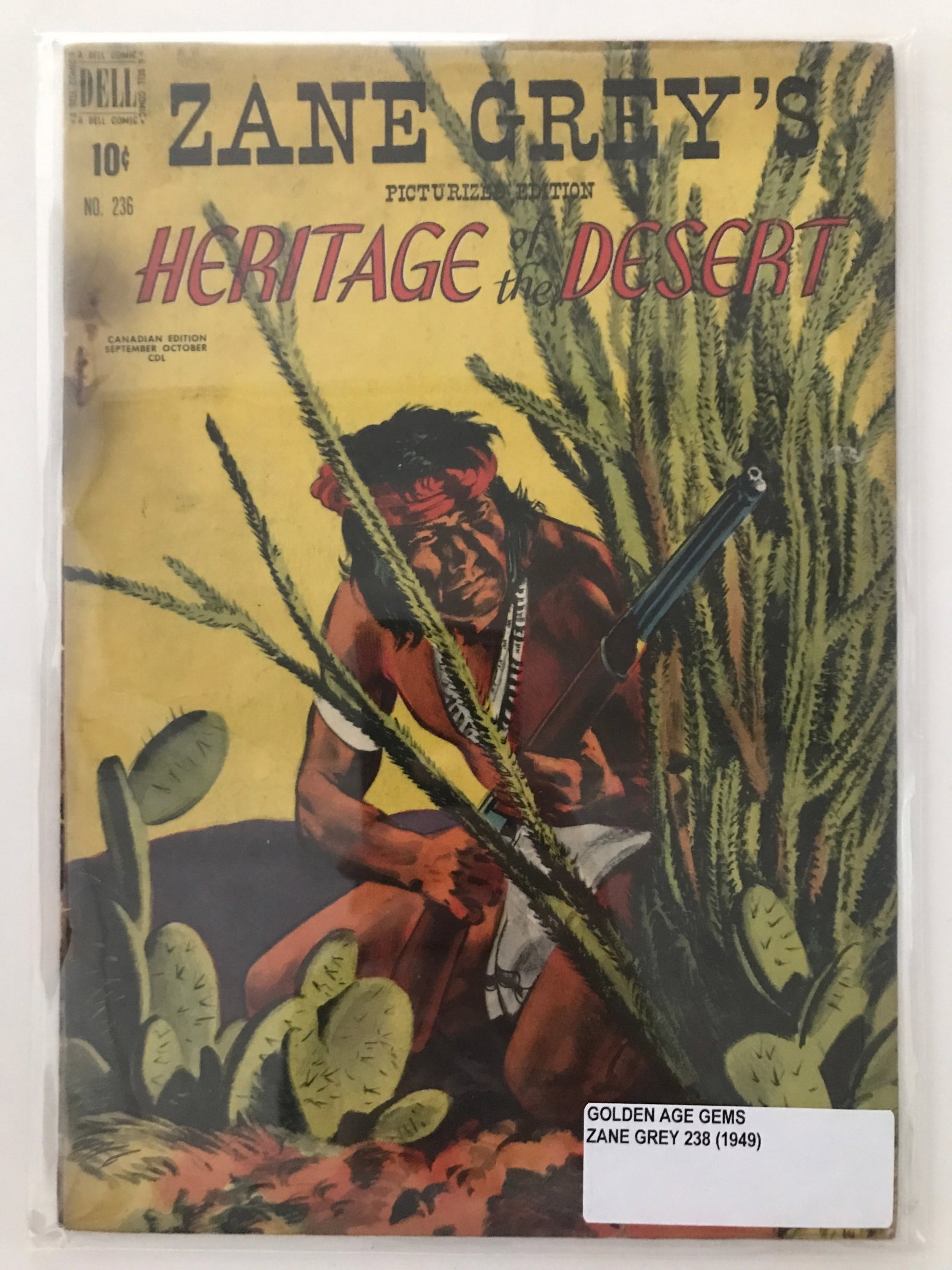 ZANE GREY #238 (1949) - DELL COMICS: Prices are in Canadian dollars