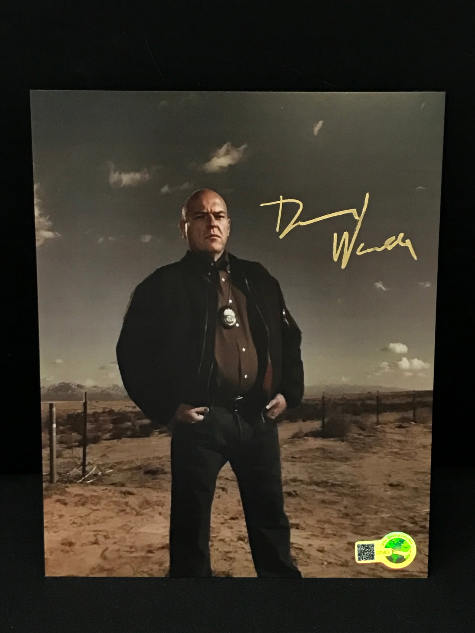 DEAN NORRIS SIGNED BREAKING BAD 8X10 - WWOC COA: Prices are in Canadian dollars