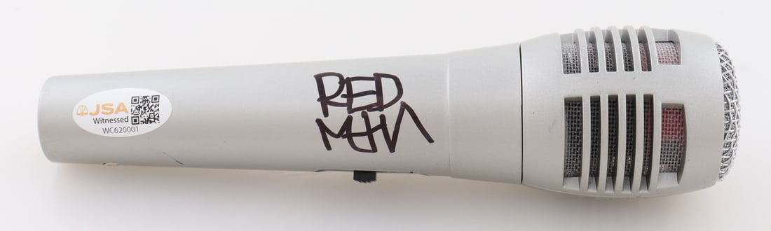 METHOD MAN AND RED MAN SIGNED MICROPHONE - JSA COA: Prices are in Canadian dollars