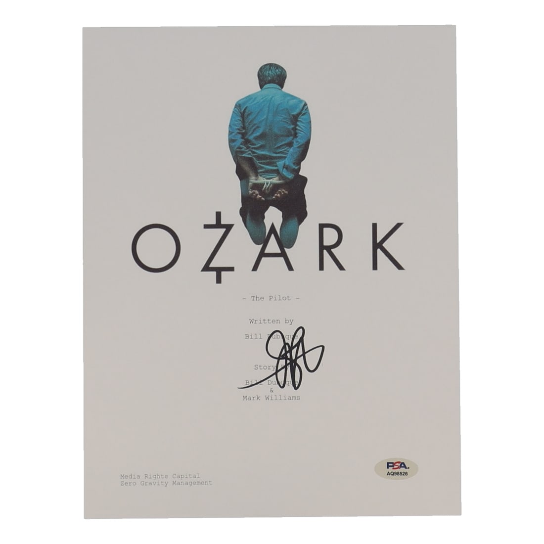 JASON BATEMAN SIGNED OZARK SCRIPT COVER SHEET - PSA COA: Prices are in Canadian dollars