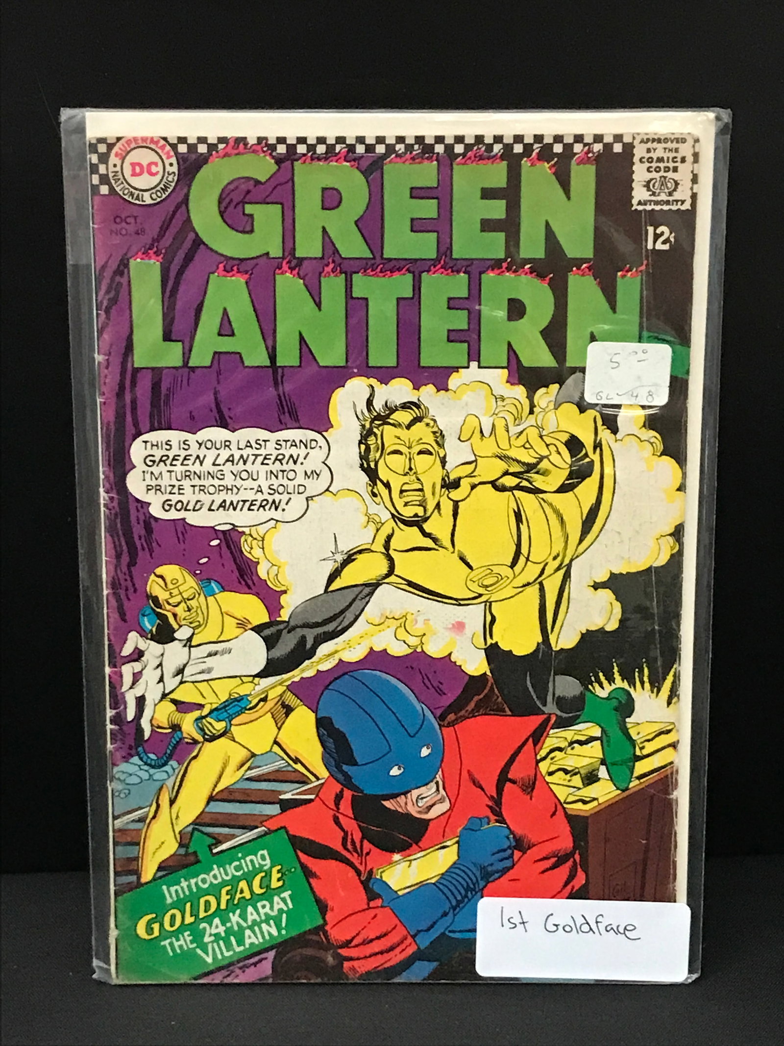 GREEN LANTERN #48 1ST GOLDFACE - DC COMICS: Prices are in Canadian dollars