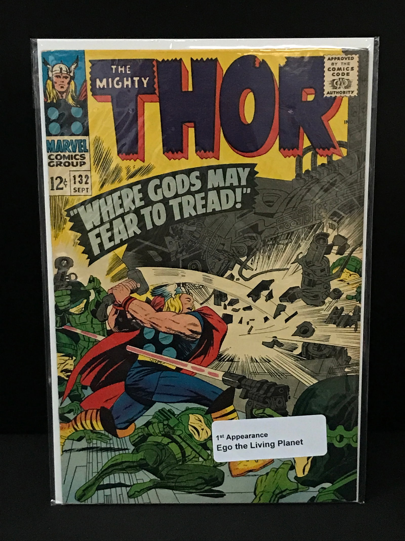 THE MIGHTY THOR #132 1ST APP EGO THE LIVING PLANET - MARVEL COMICS: Prices are in Canadian dollars