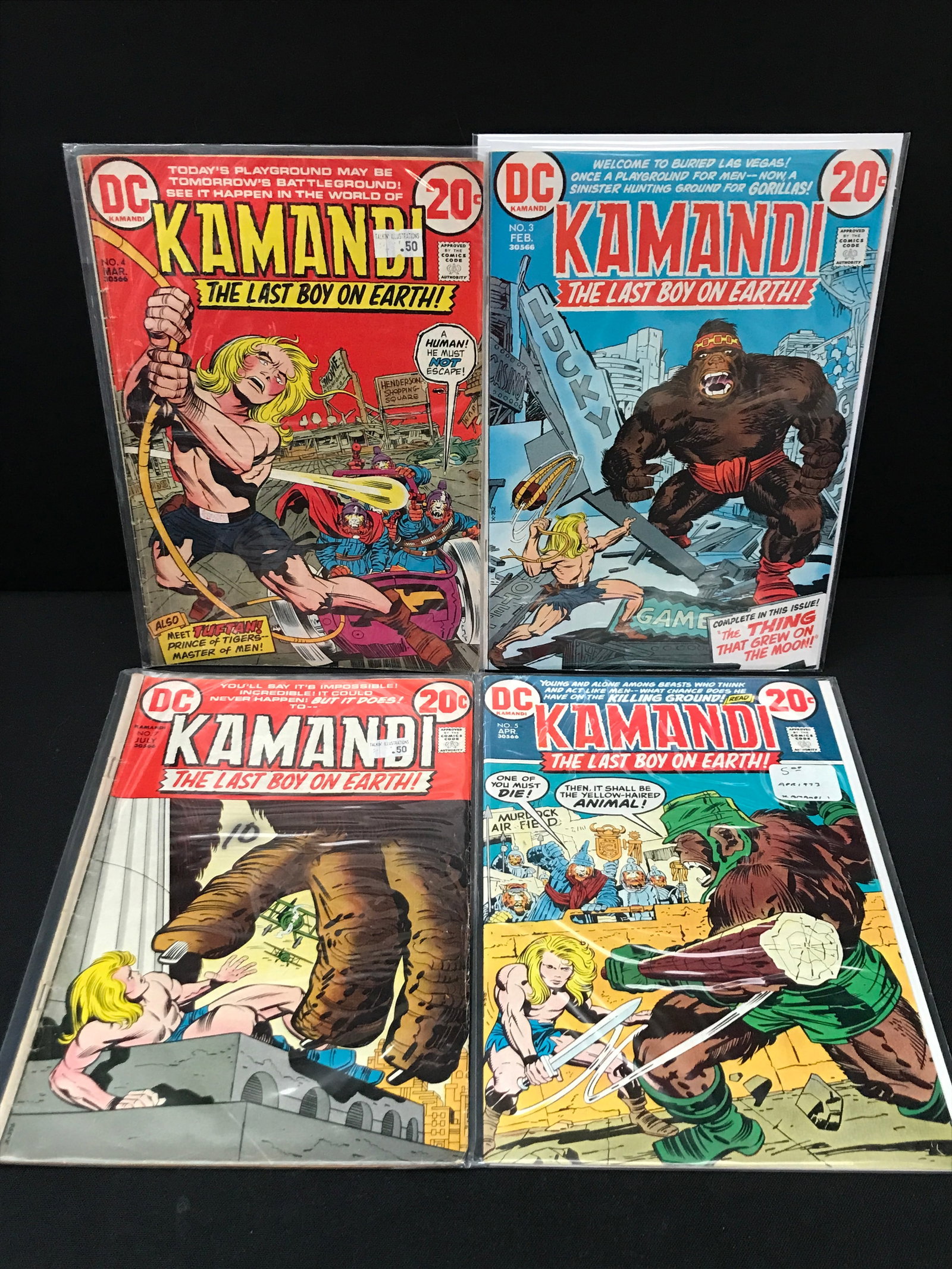 LOT OF 4 KAMANDI THE LAST BOY ON EARTH COMICS - DC COMICS: Prices are in Canadian dollars