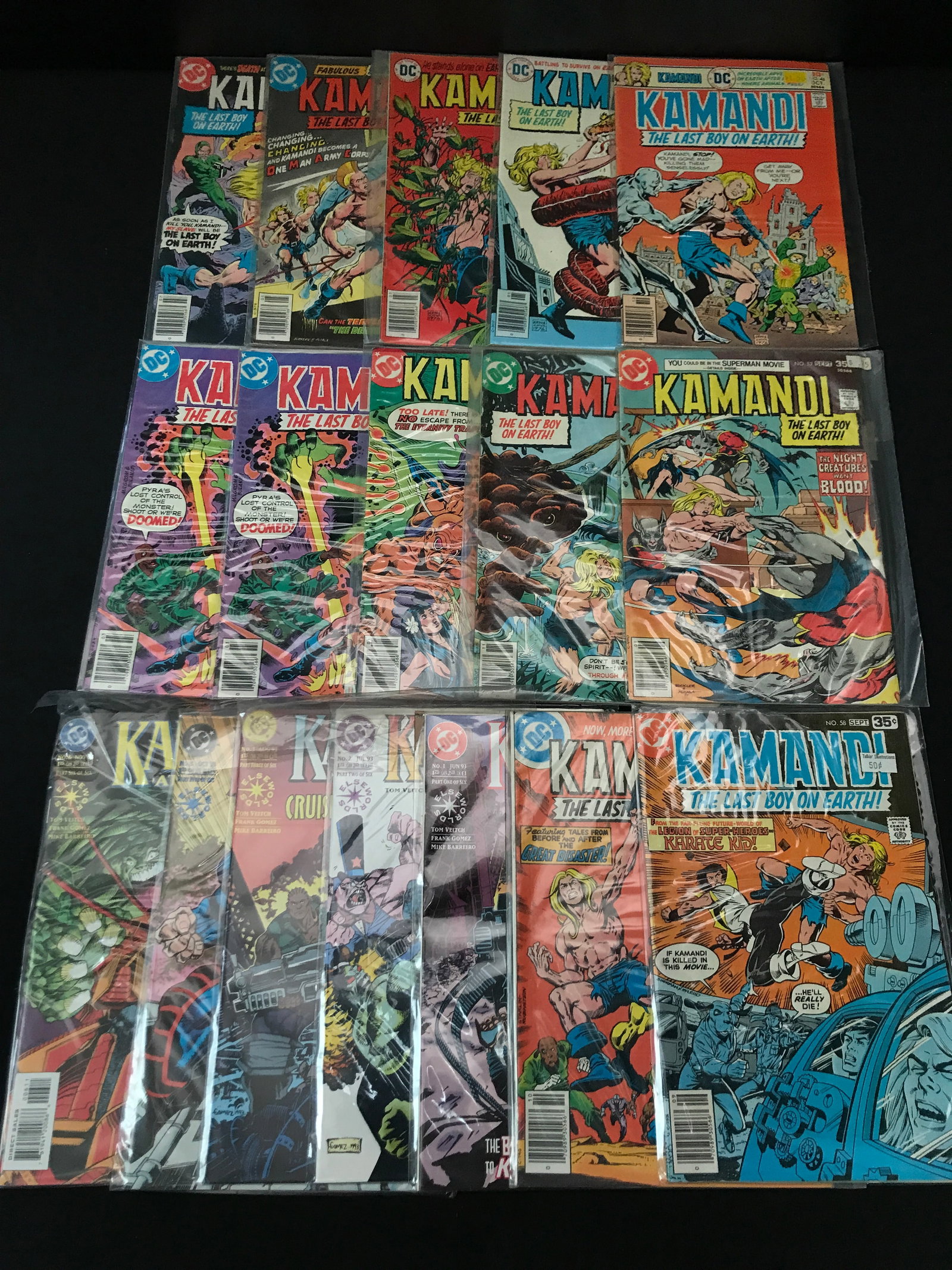 LOT OF 16 KAMANDI THE LAST BOY ON EARTH COMICS - DC COMICS: Prices are in Canadian dollars
