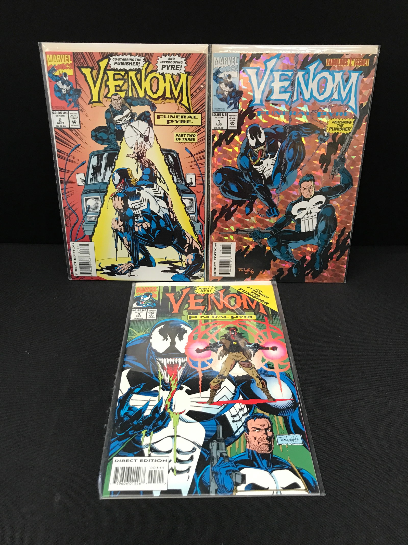 LOT OF 3 VENOM COMICS #1 - #3 - MARVEL COMICS: Prices are in Canadian dollars