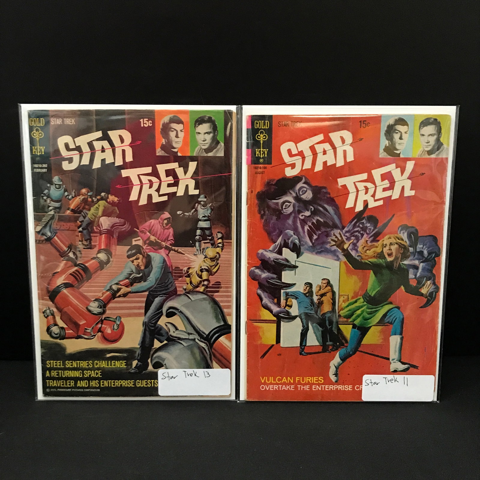 LOT OF 2 STAR TREK COMICS - GOLD KEY COMICS: Prices are in Canadian dollars