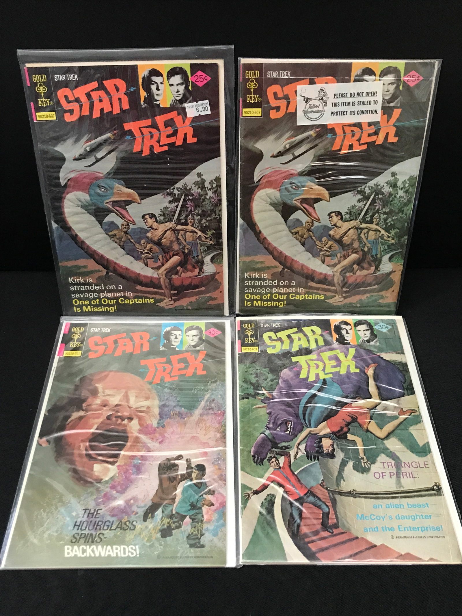 LOT OF 4 STAR TREK COMICS - GOLD KEY COMICS (1 of 1)
