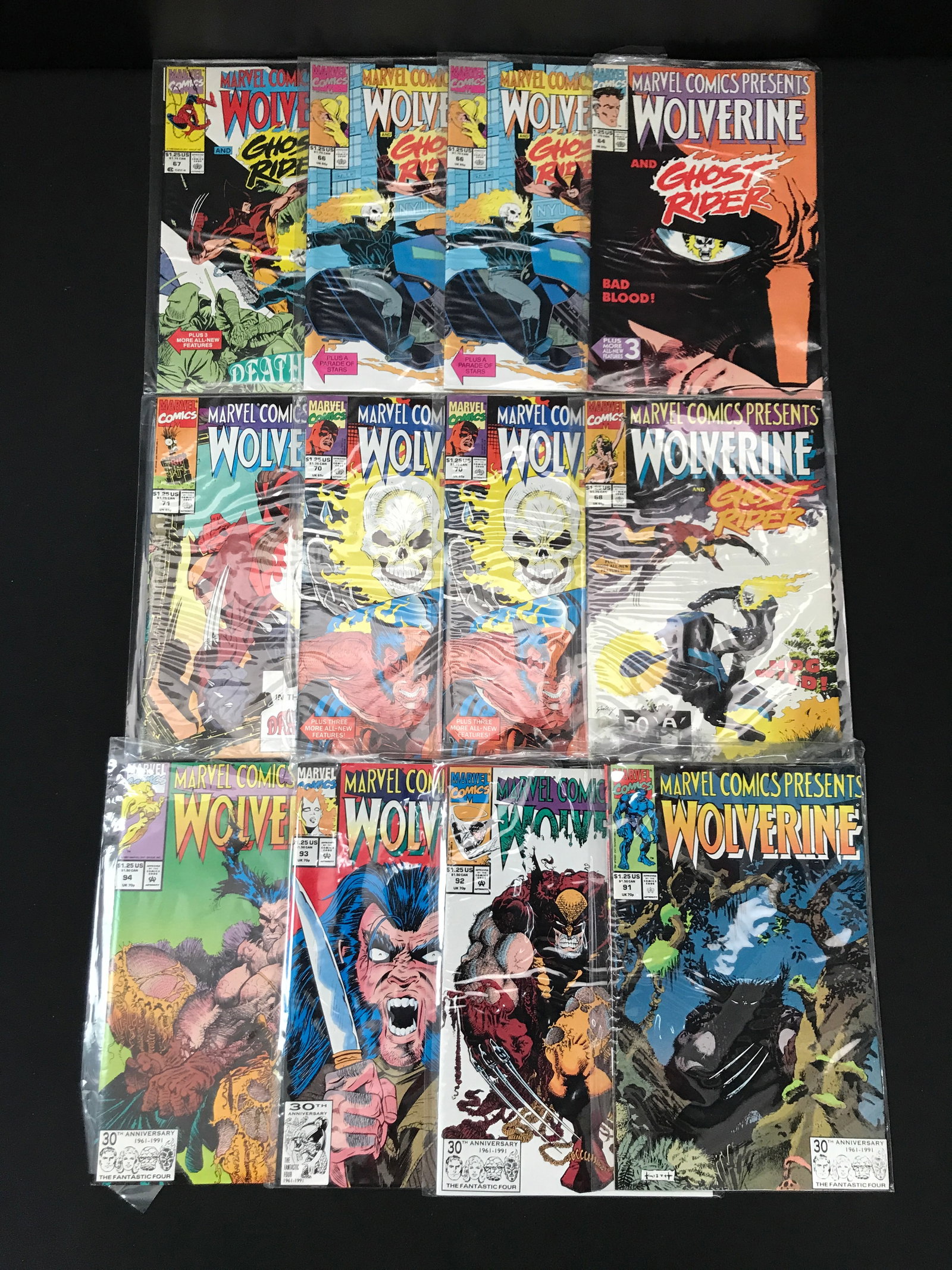 LOT OF 12 MARVEL COMICS PRESENTS WOLVERINE COMICS - MARVEL COMICS (1 of 1)