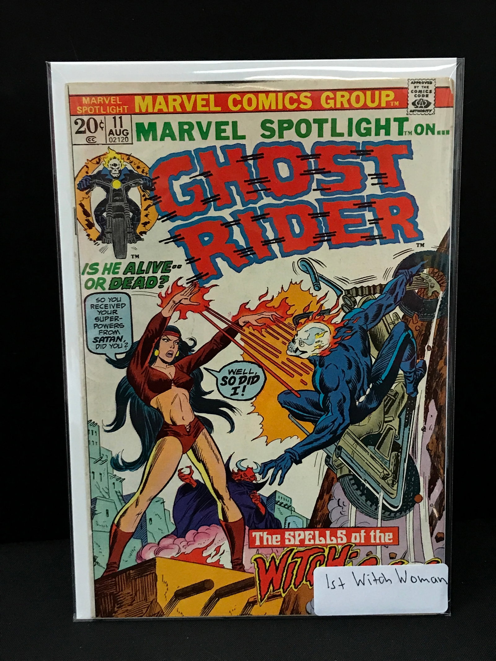 MARVEL SPOTLIGHT ON GHOST RIDER #11 1ST WITCH WOMAN - MARVEL COMICS: Prices are in Canadian dollars