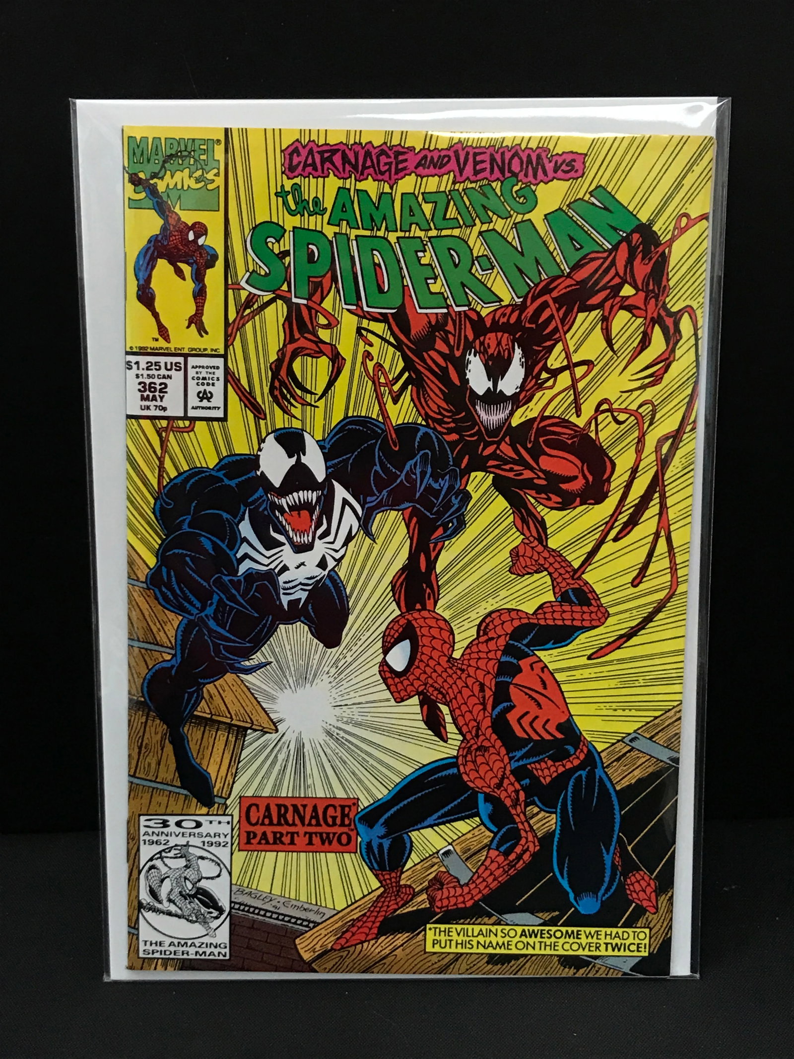 THE AMAZING SPIDERMAN #362 - MARVEL COMICS: Prices are in Canadian Dollars