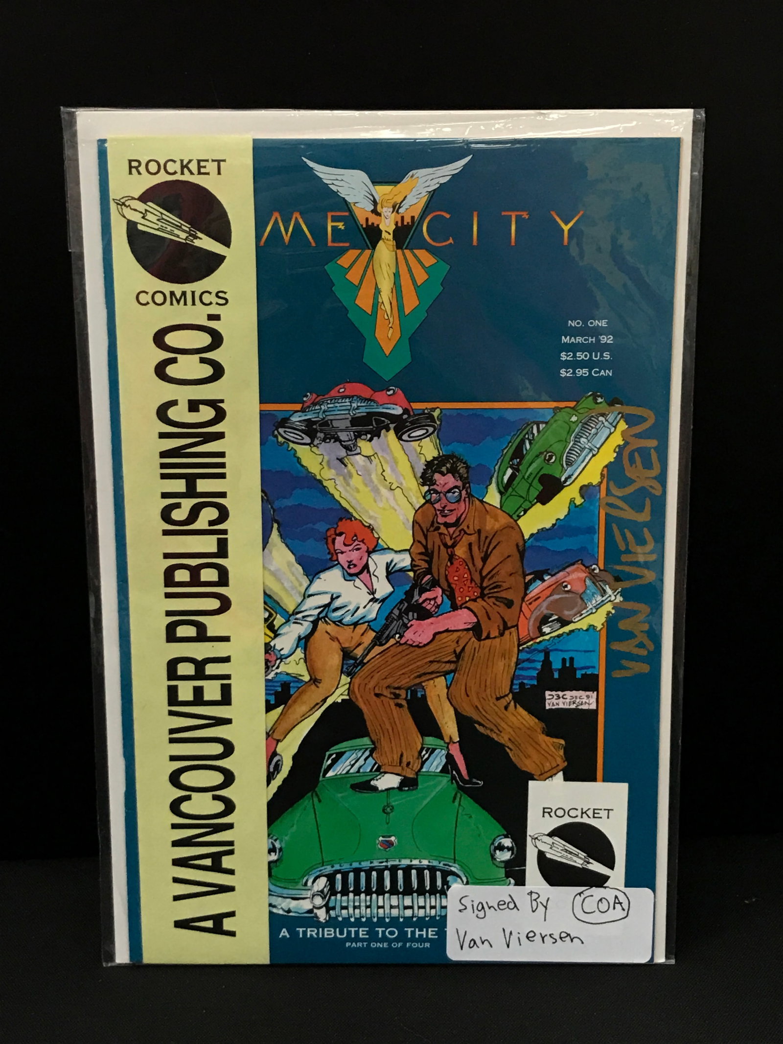 ME CITY A VANCOUVER PUBLISHING CO #1 SIGNED BY VAN VIERSEN - ROCKET COMICS: Prices are in Canadian Dollars
