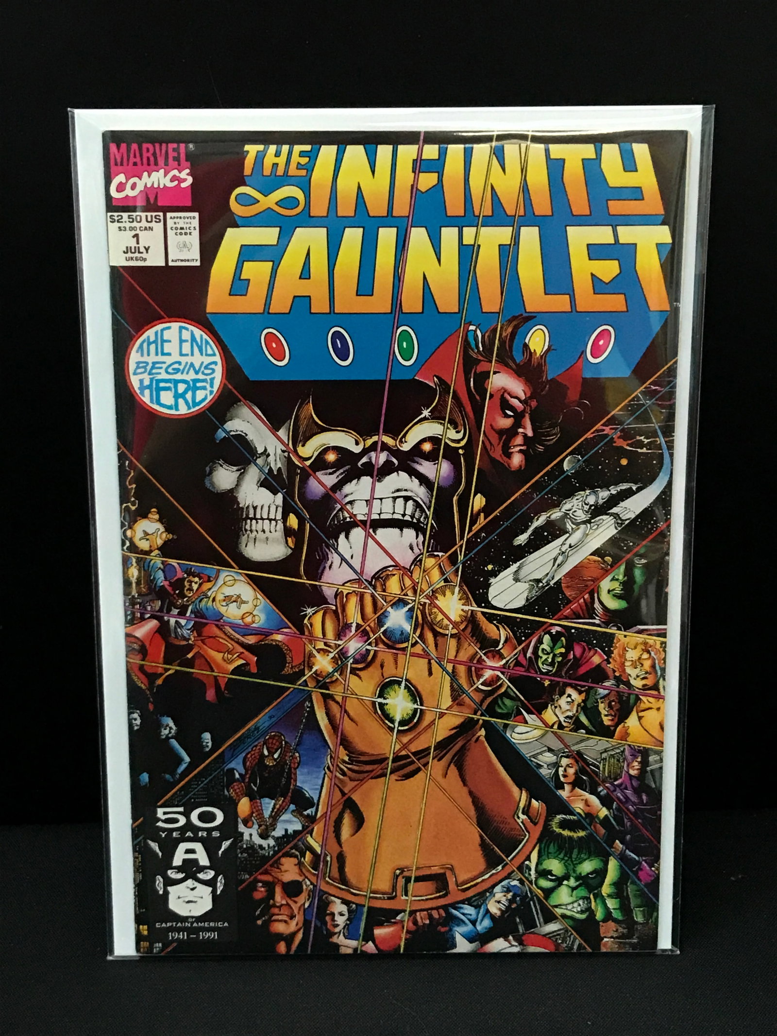 THE INFINITY GAUNTLET #1 - MARVEL COMICS: Prices are in Canadian Dollars