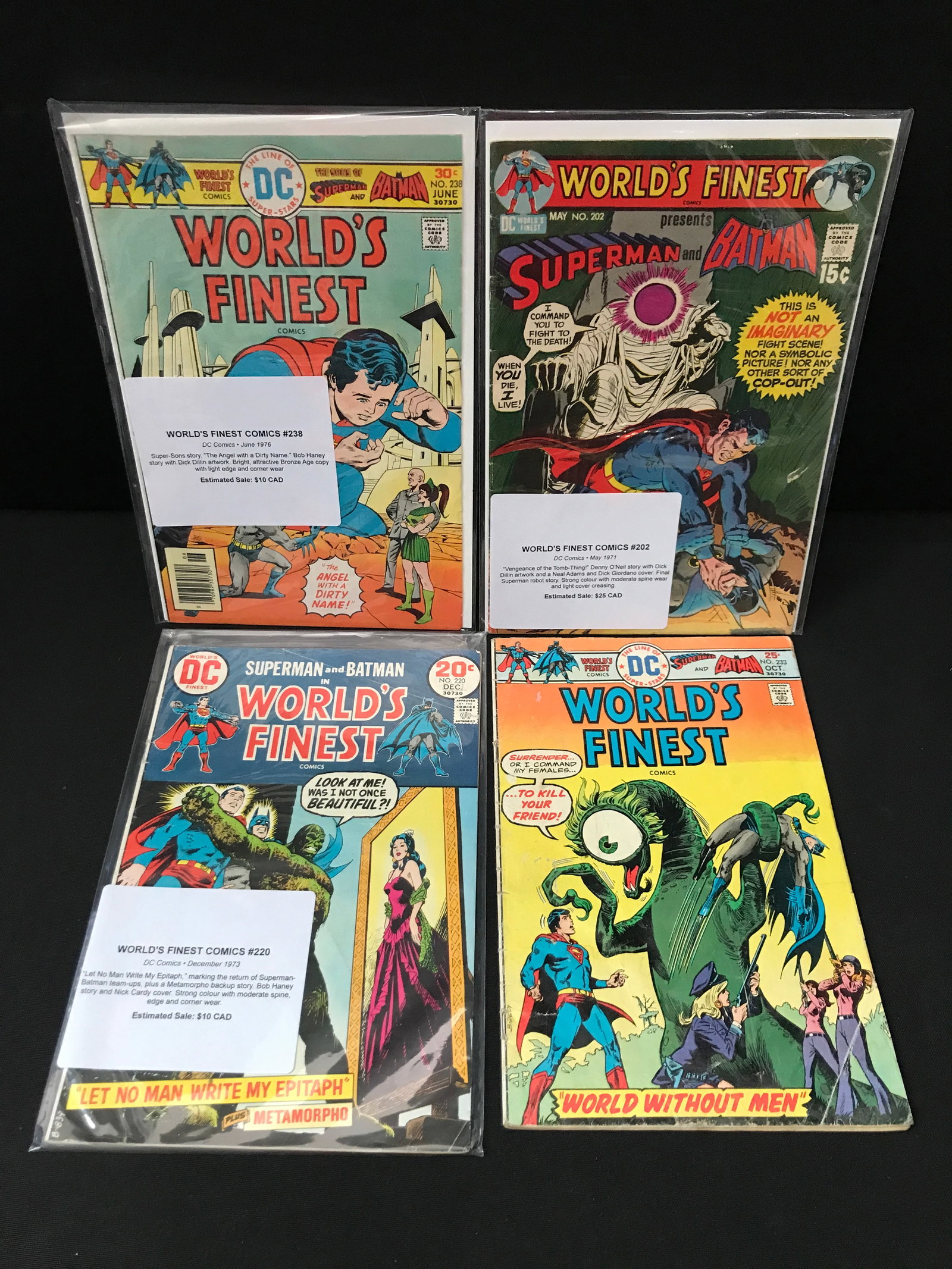 LOT OF 4 WORLD'S FINEST COMICS - DC COMICS (1 of 1)