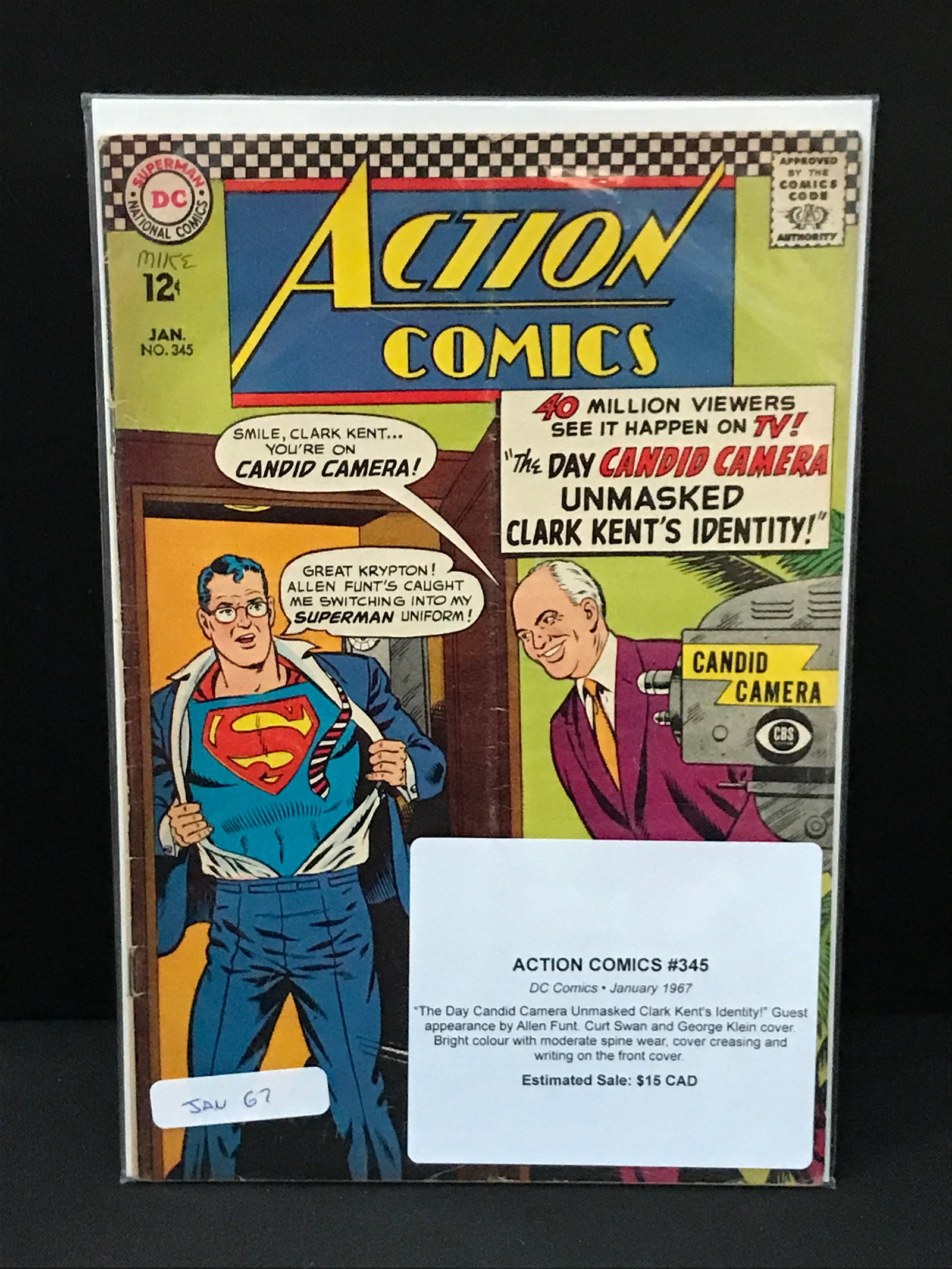 ACTION COMICS #345 (1967) - DC COMICS (1 of 1)