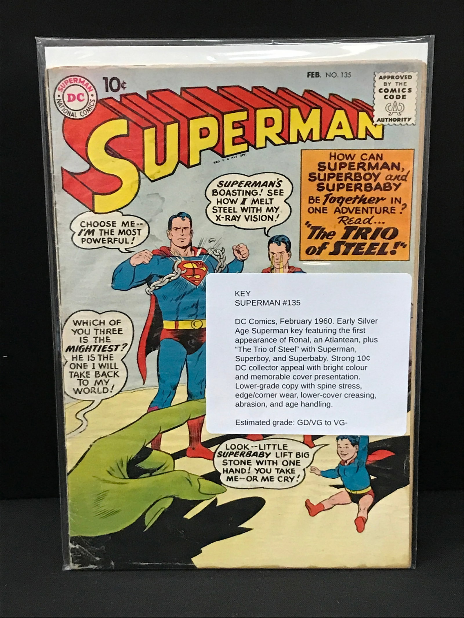 SUPERMAN #135 (1960) - DC COMICS (1 of 1)