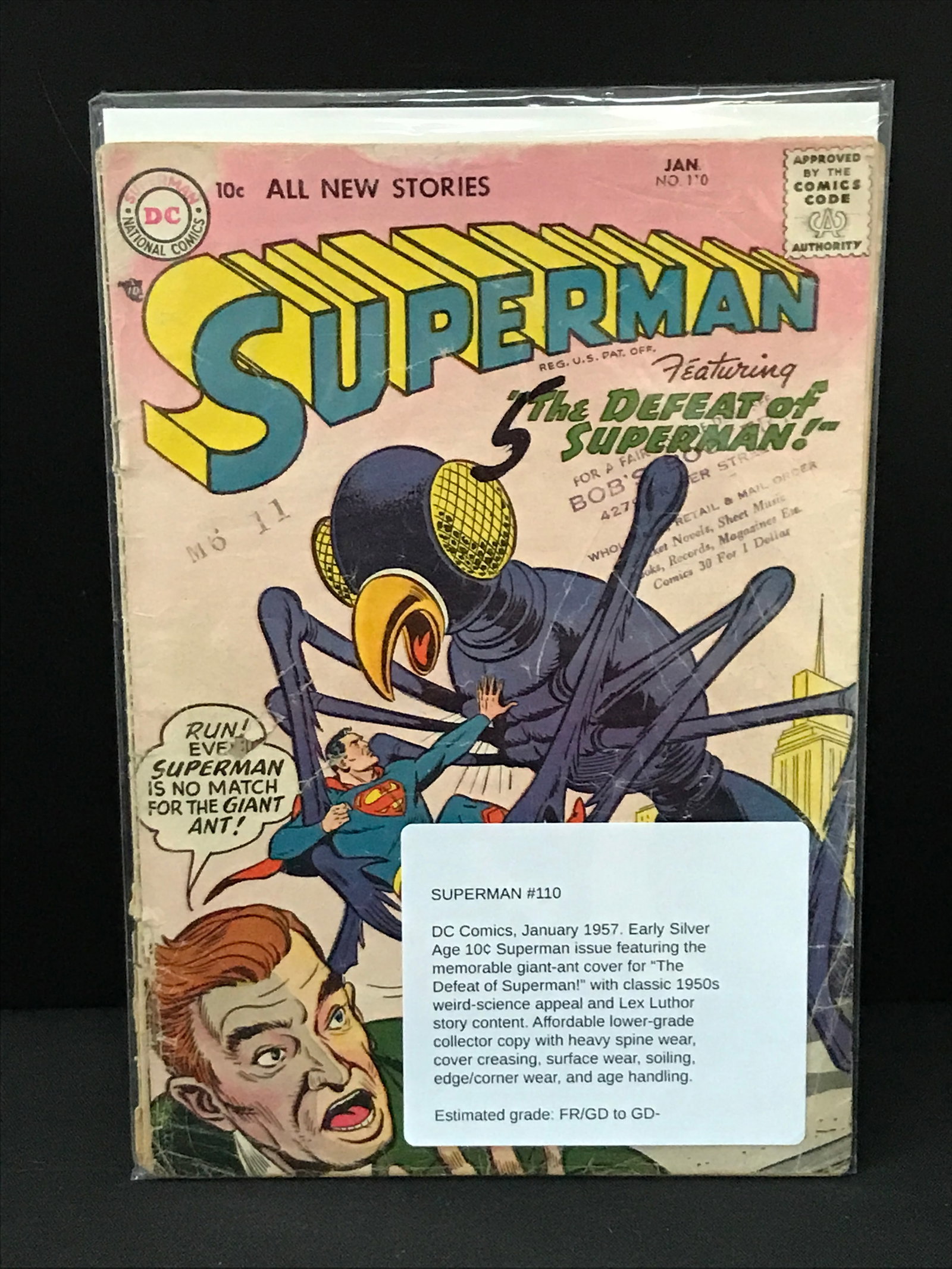 SUPERMAN #110 (1957) - DC COMICS: Prices are in Canadian Dollars