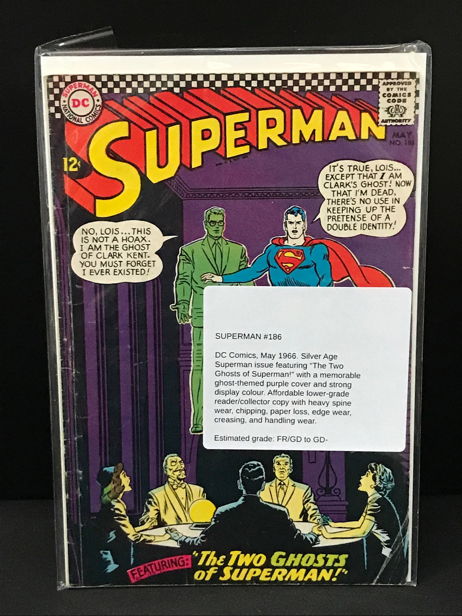 SUPERMAN #186 (1966) - DC COMICS (1 of 1)