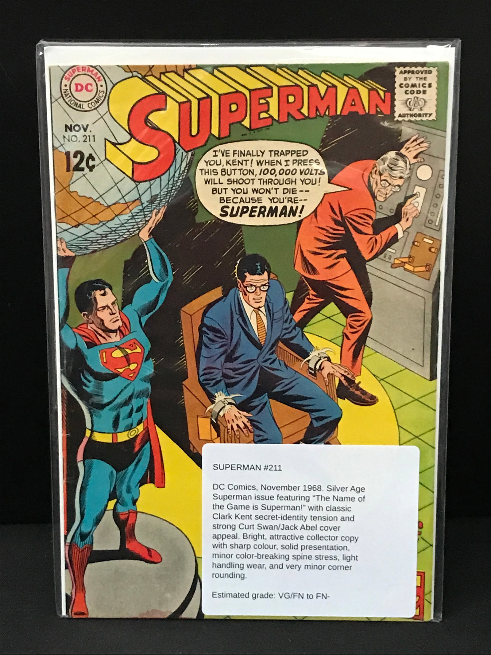 SUPERMAN #211 (1968) - DC COMICS (1 of 1)