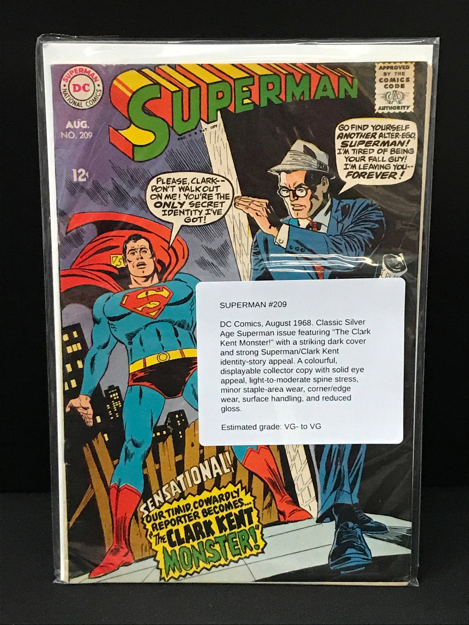 SUPERMAN #209 (1968) - DC COMICS: Prices are in Canadian Dollars