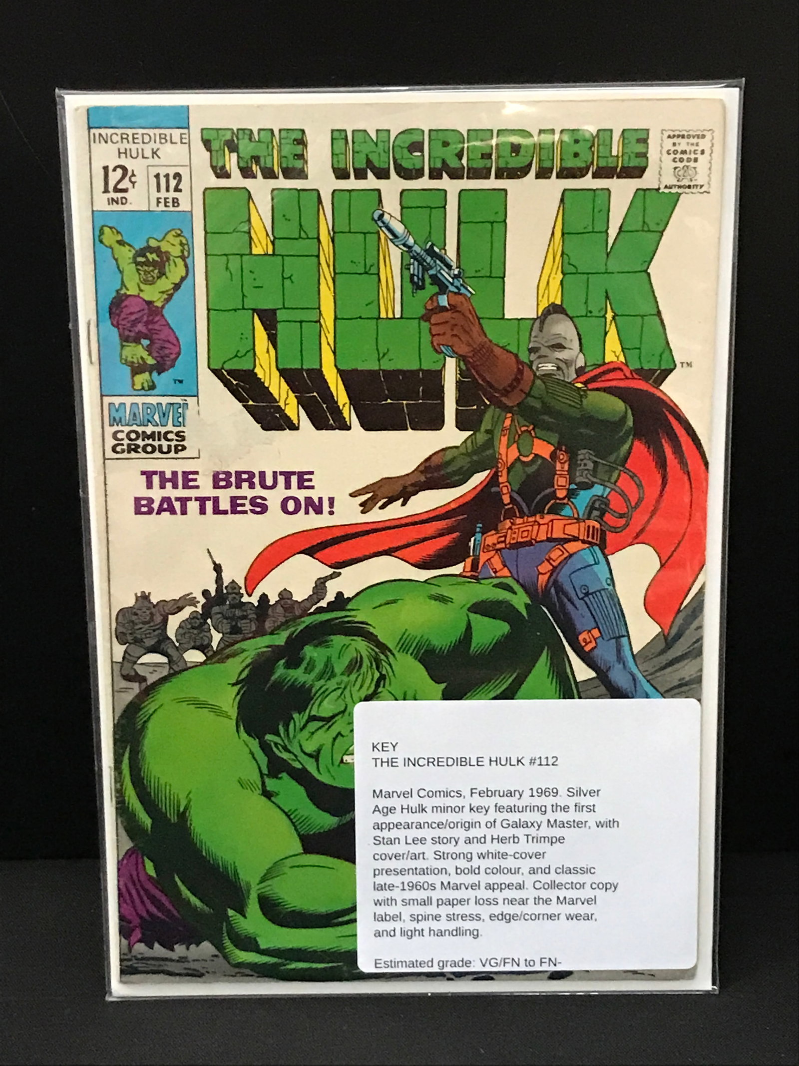 THE INCREDIBLE HULK #112 (1969): Prices are in Canadian Dollars
