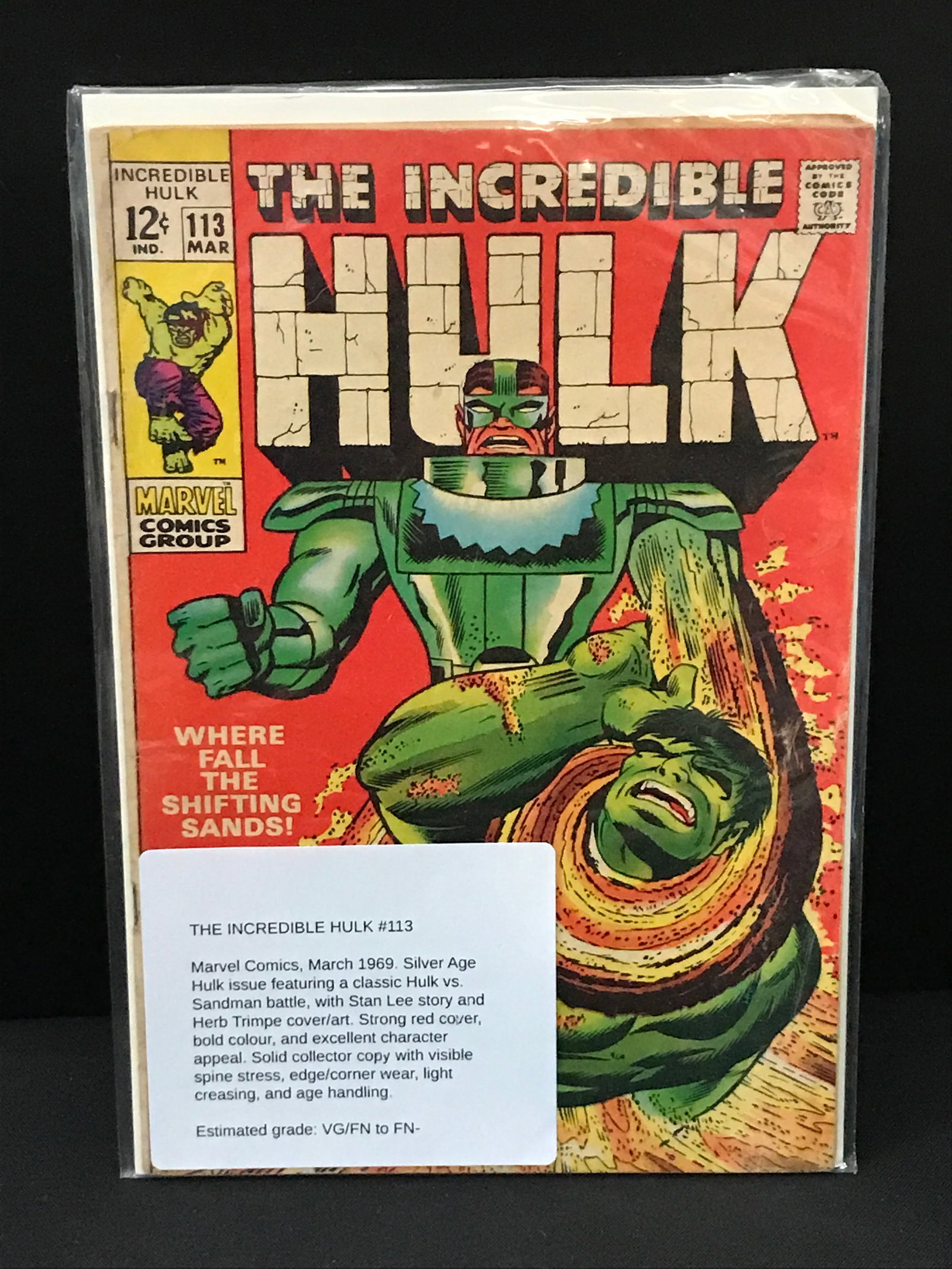 THE INCREDIBLE HULK #113 (1969): Prices are in Canadian Dollars