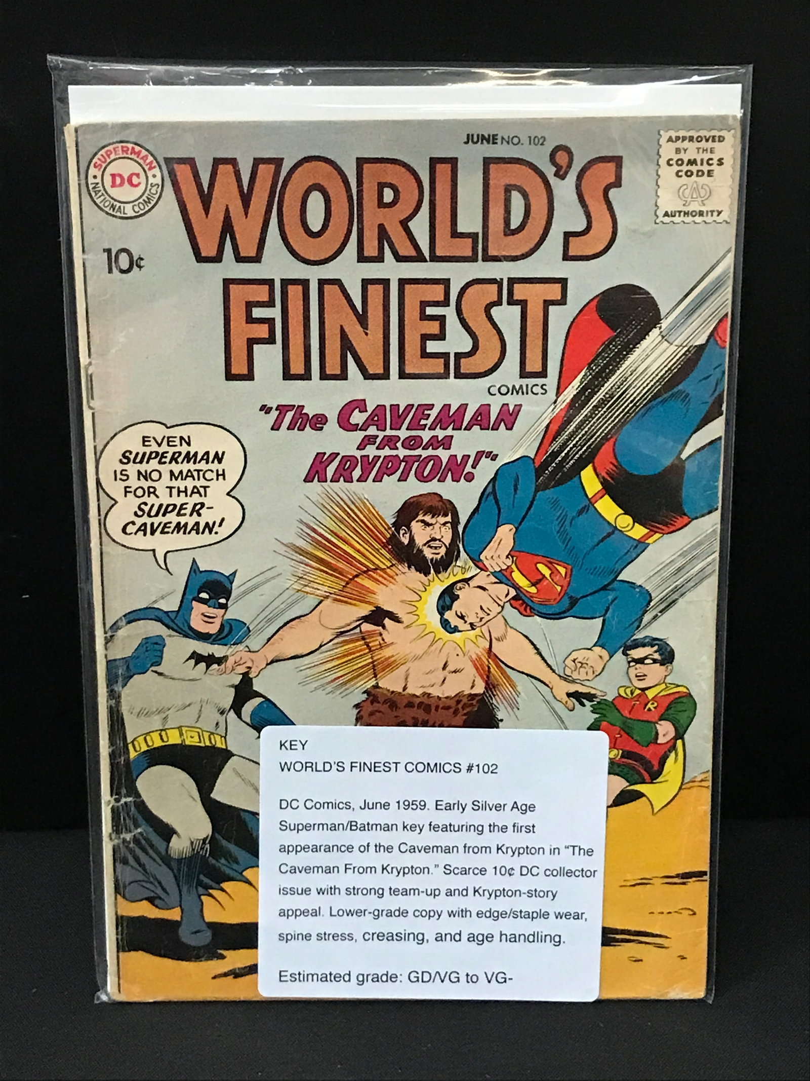 WORLD'S FINEST COMICS #102 (1959) - DC COMICS (1 of 1)