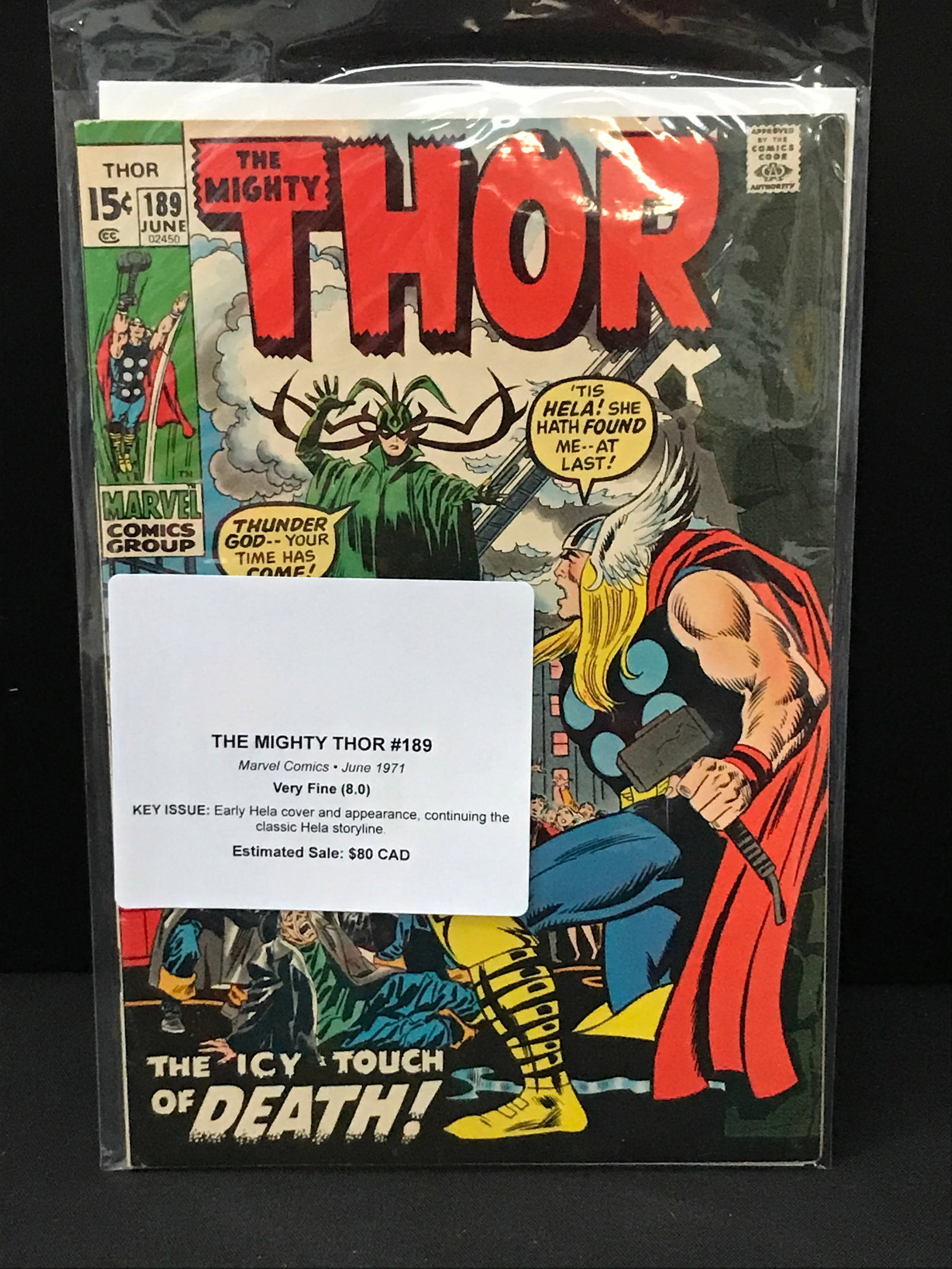 THE MIGHTY THOR #189 (1971) - MARVEL COMICS (1 of 1)