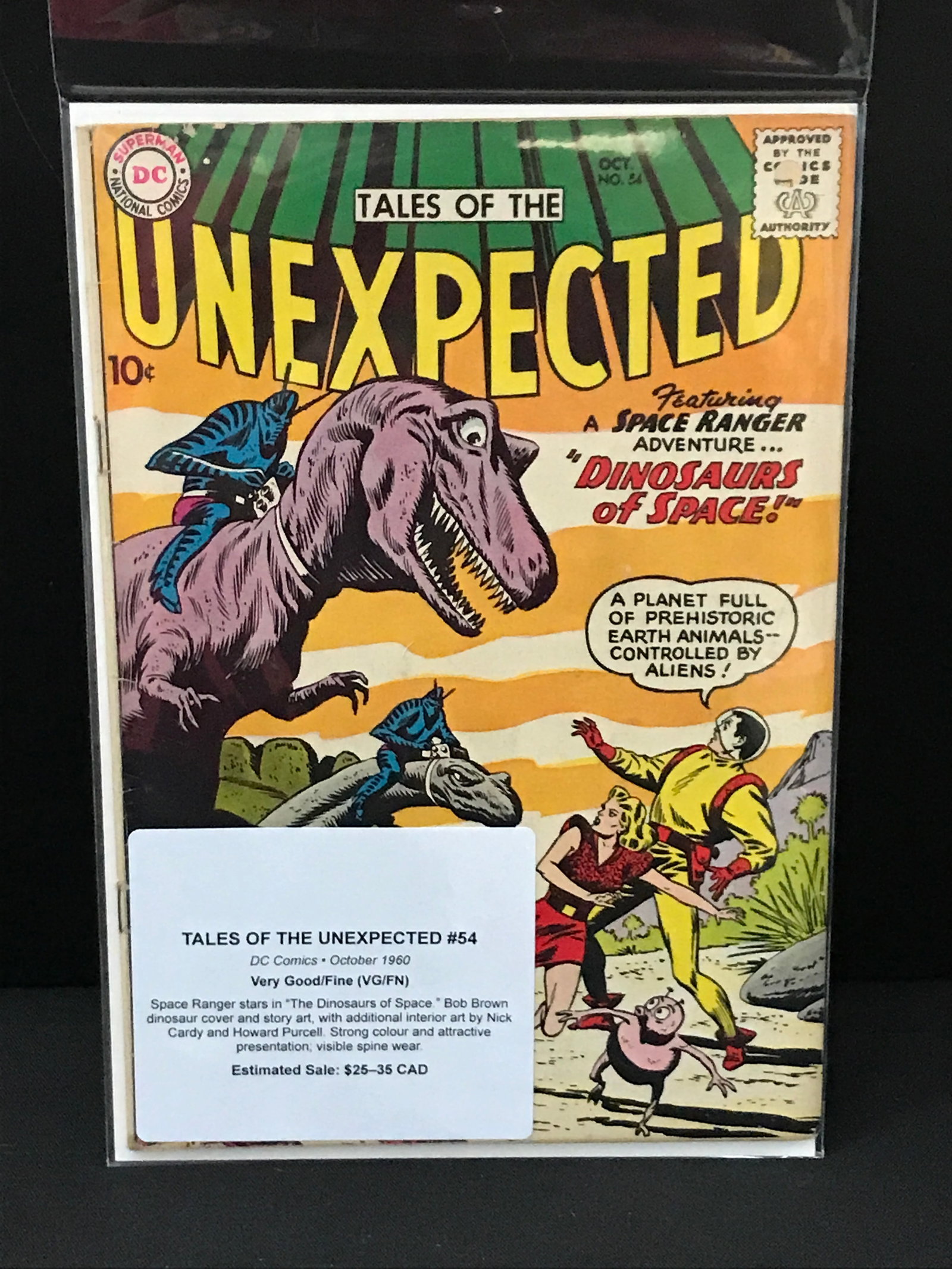 TALES OF THE UNEXPECTED #54 (1960) - DC COMICS: Prices are in Canadian Dollars
