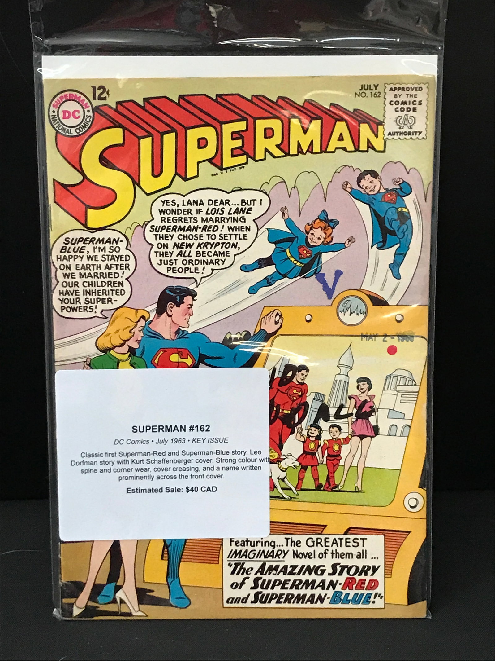 SUPERMAN #162 (1963) - DC COMICS: Prices are in Canadian Dollars