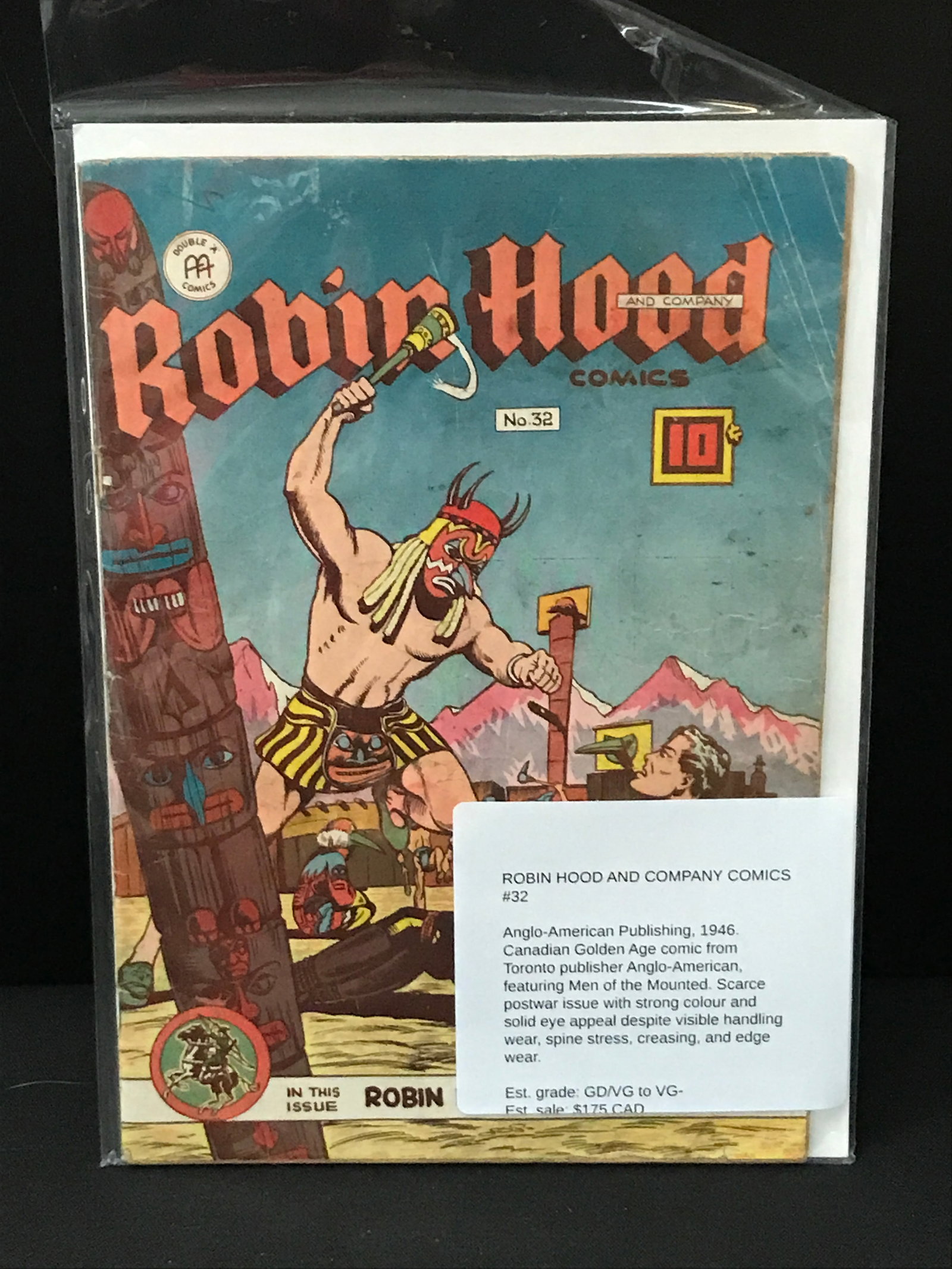 ROBIN HOOD AND COMPANY COMICS #32 (1946) - DOUBLE A COMICS: Prices are in Canadian Dollars