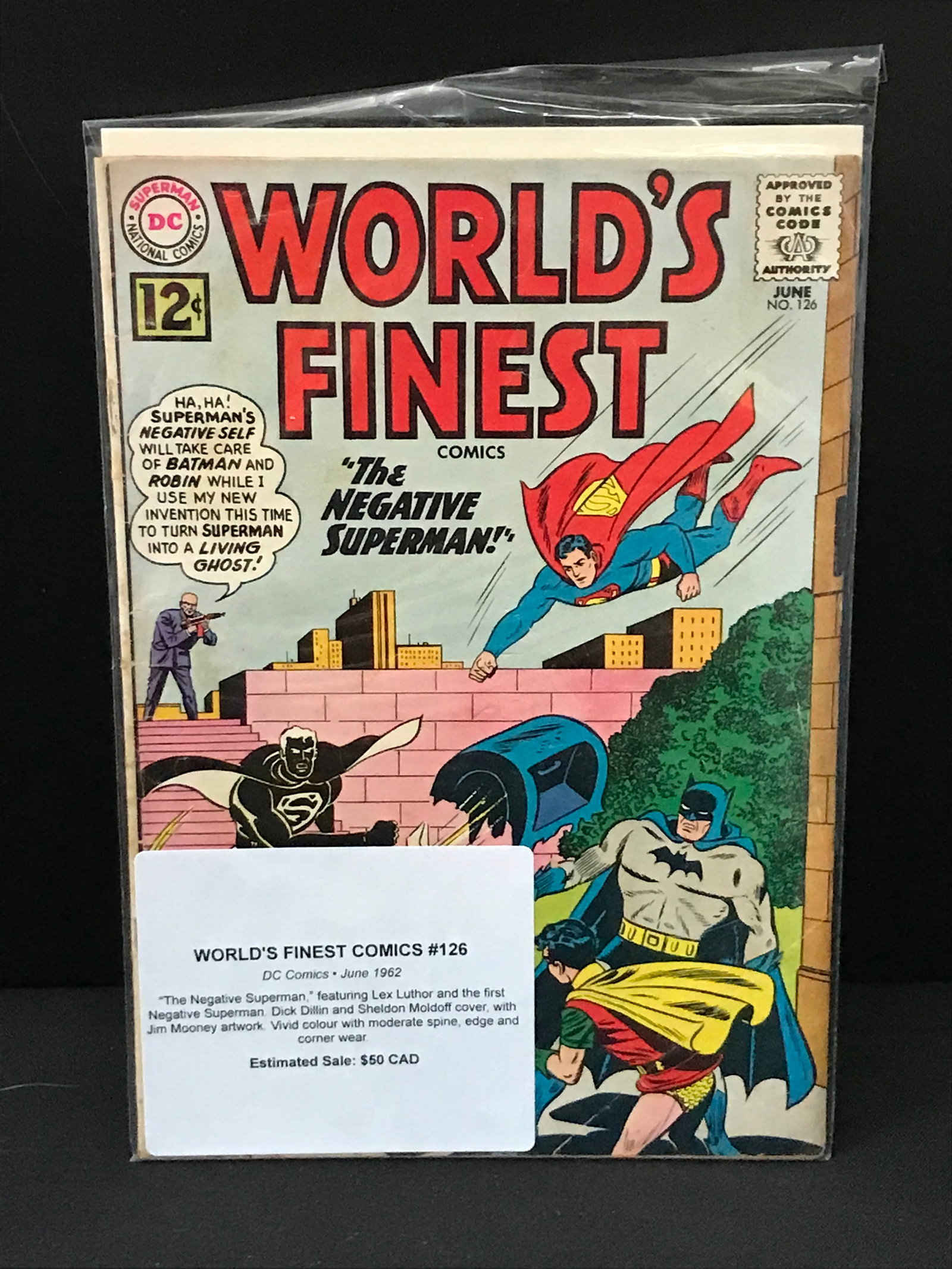 WORLD'S FINEST COMICS #126 (1962) - DC COMICS: Prices are in Canadian Dollars