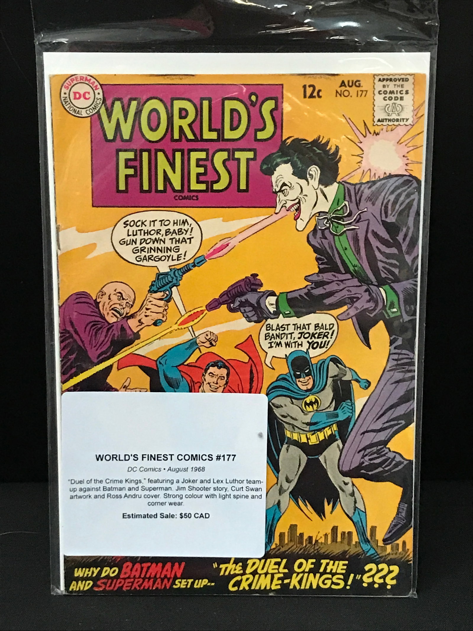 WORLD'S FINEST COMICS #177 (1968) - DC COMICS (1 of 1)