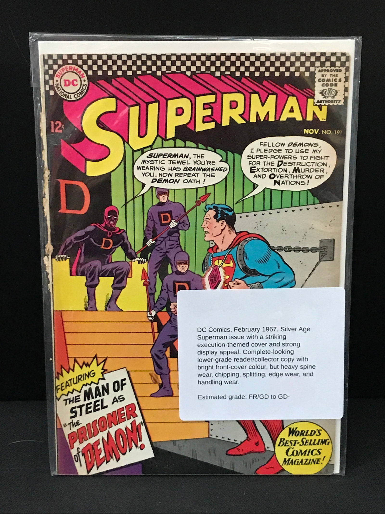 SUPERMAN #191 - DC COMICS