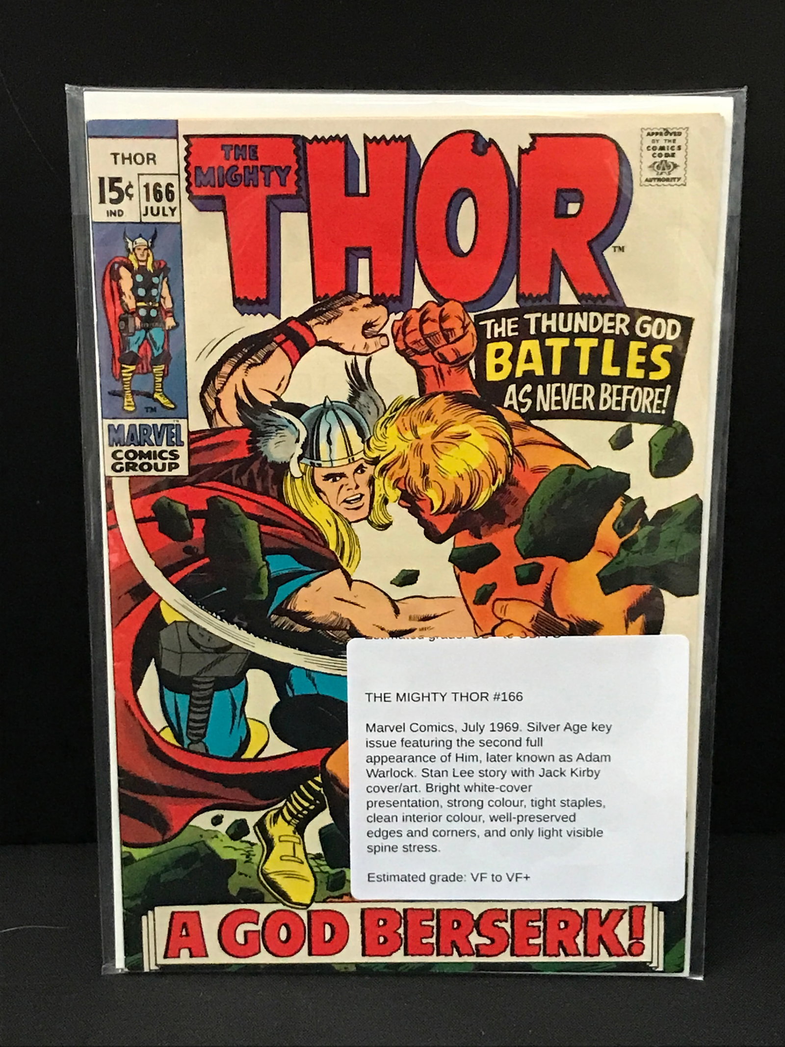 THE MIGHTY THOR #166 (1969) - MARVEL COMICS: Prices are in Canadian Dollars