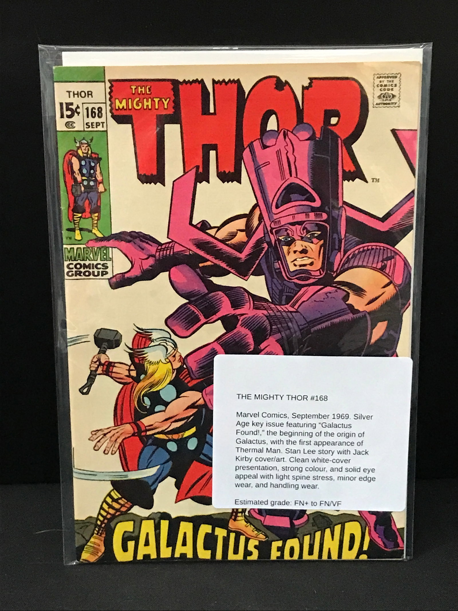 THE MIGHTY THOR #168 (1969) - MARVEL COMICS: Prices are in Canadian Dollars
