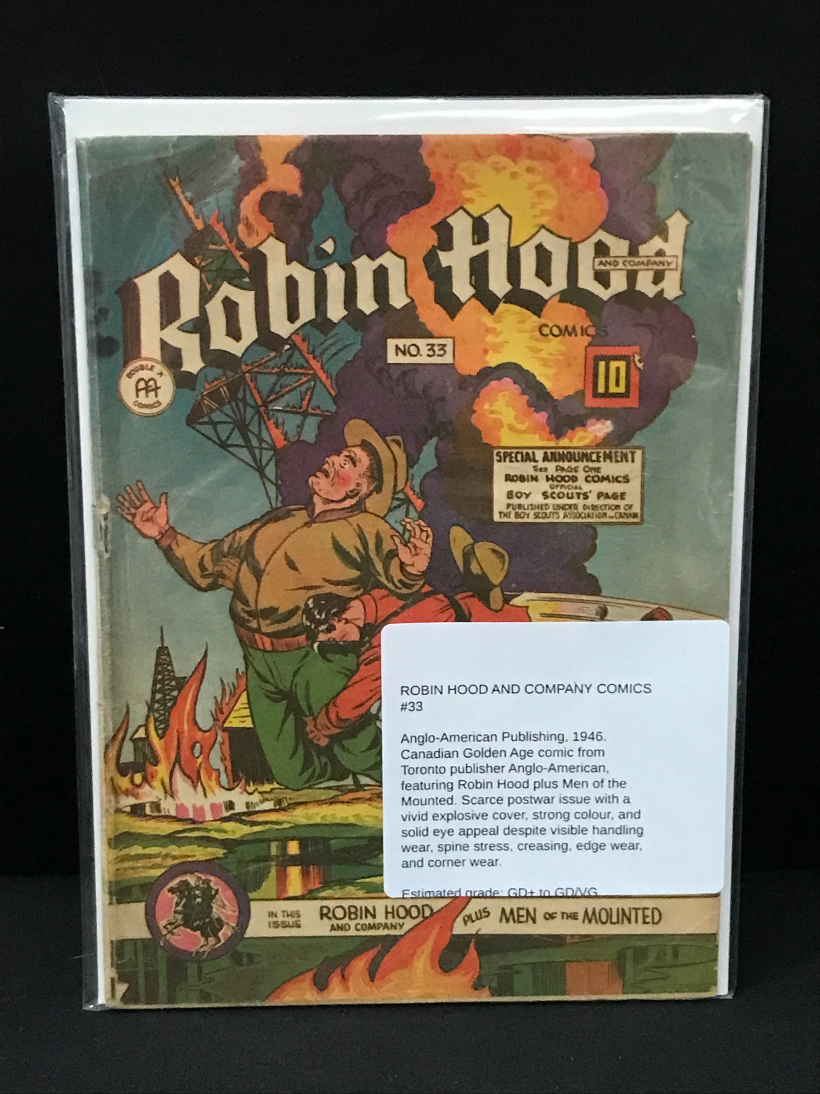 ROBIN HOOD AND COMPANY COMICS #33 (1946) - DOUBLE X COMICS: Prices are in Canadian Dollars