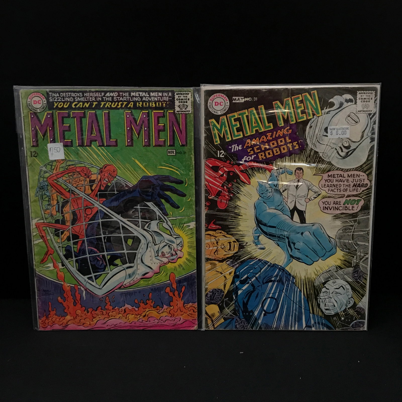 LOT OF 2 METAL MEN COMICS - DC COMICS (1 of 1)