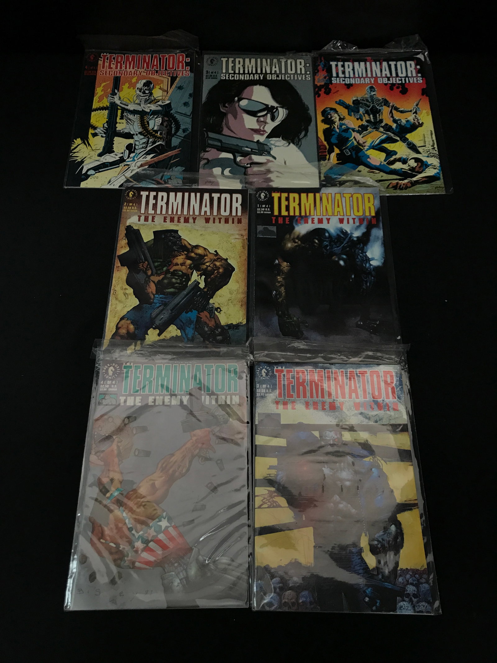LOT OF 7 TERMINATOR COMICS - DARK HORSE: Prices are in Canadian Dollars
