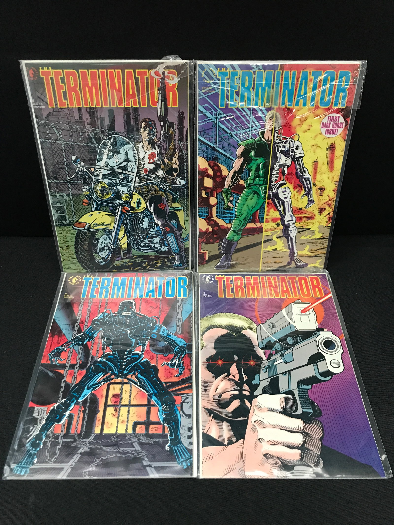 LOT OF 4 TERMINATOR COMICS INCLUDING #1 - DARK HORSE: Prices are in Canadian Dollars