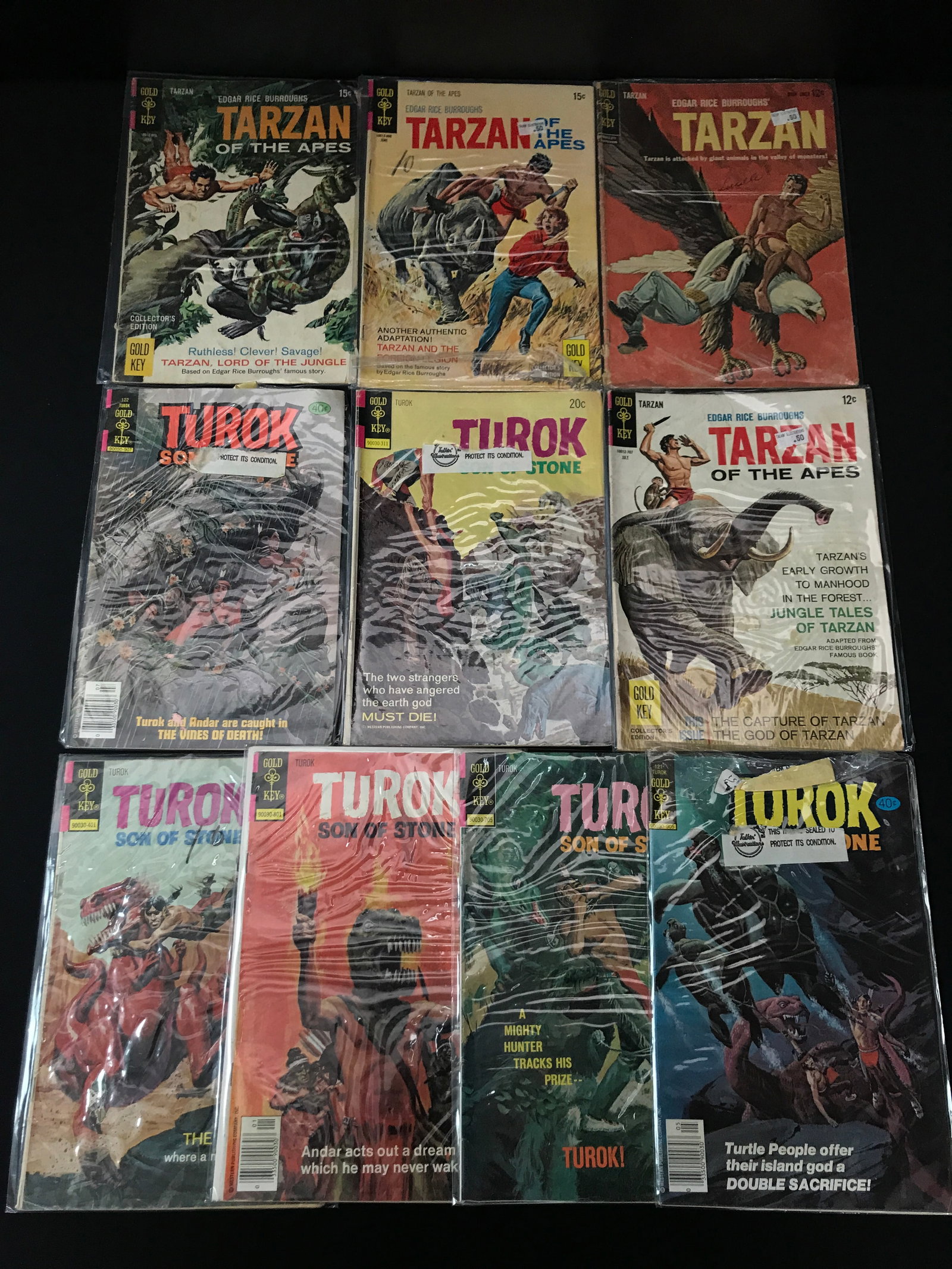 LOT OF 10 MIXED TITLE COMICS - GOLD KEY COMICS: Prices are in Canadian Dollars