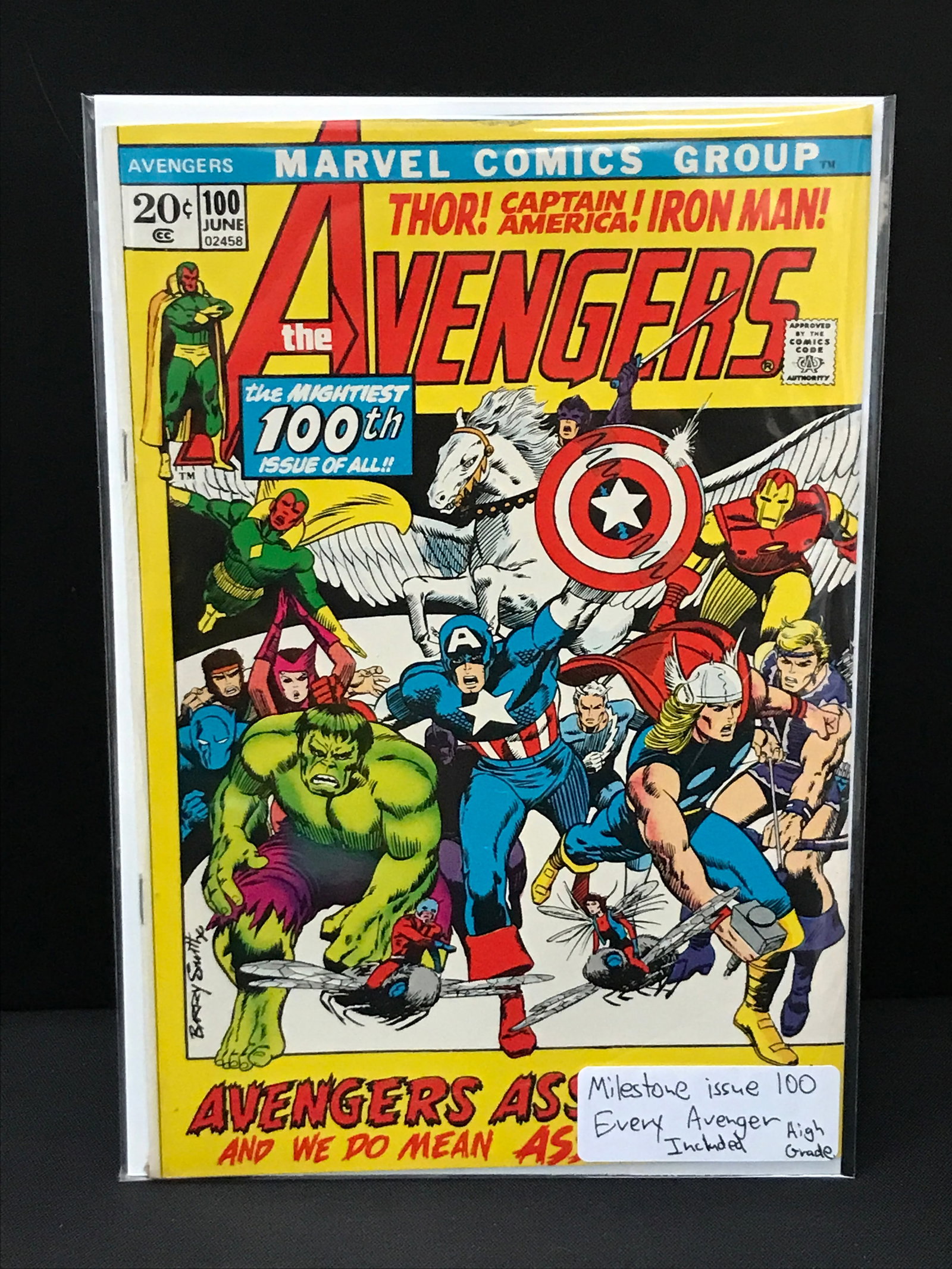 THE AVENGERS #100 (EVERY AVENGER INCLUDED) - MARVEL COMICS: Prices are in Canadian dollars