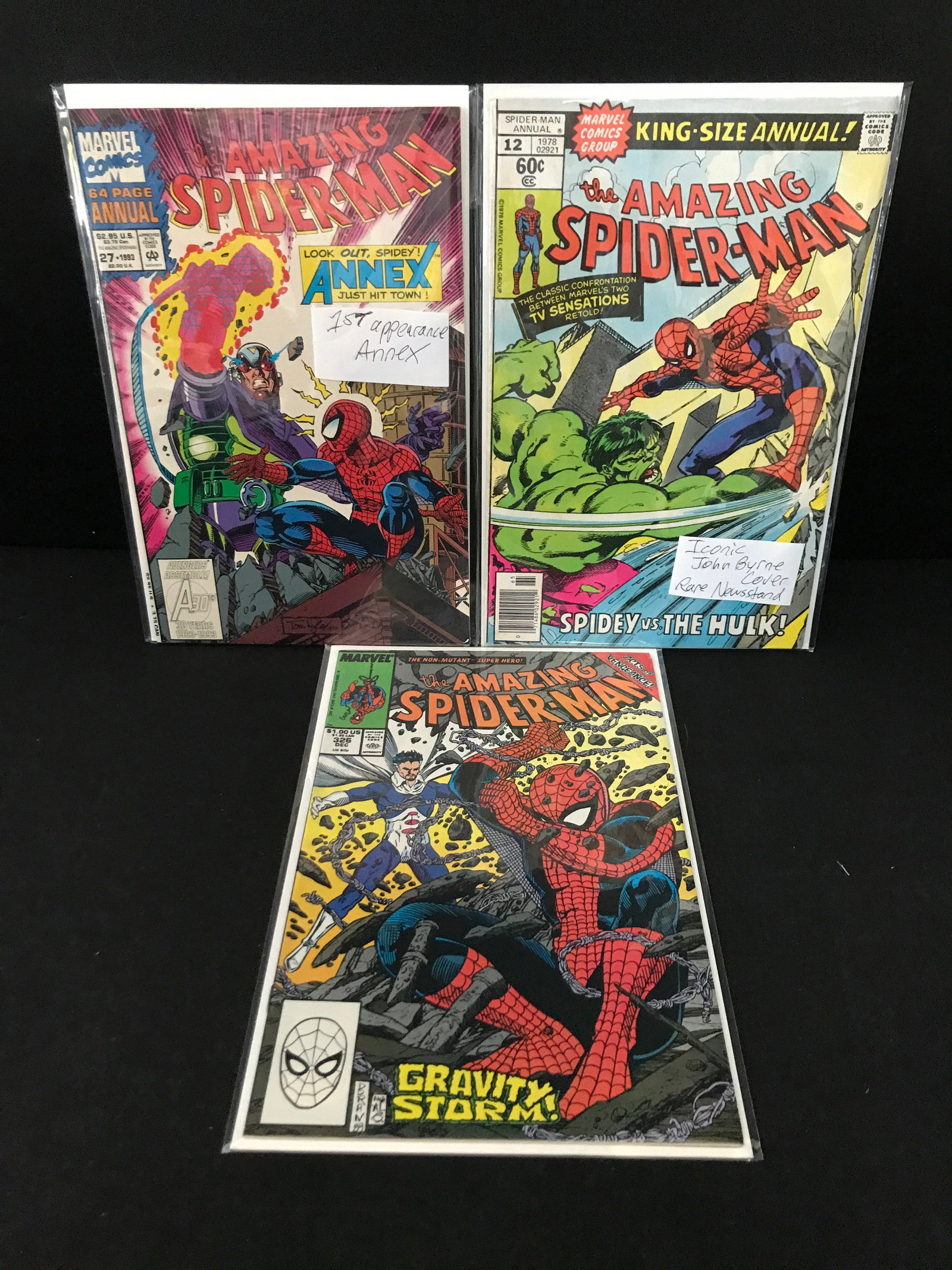 LOT OF 3 AMAZING SPIDERMAN COMICS - MARVEL COMICS: Prices are in Canadian dollars